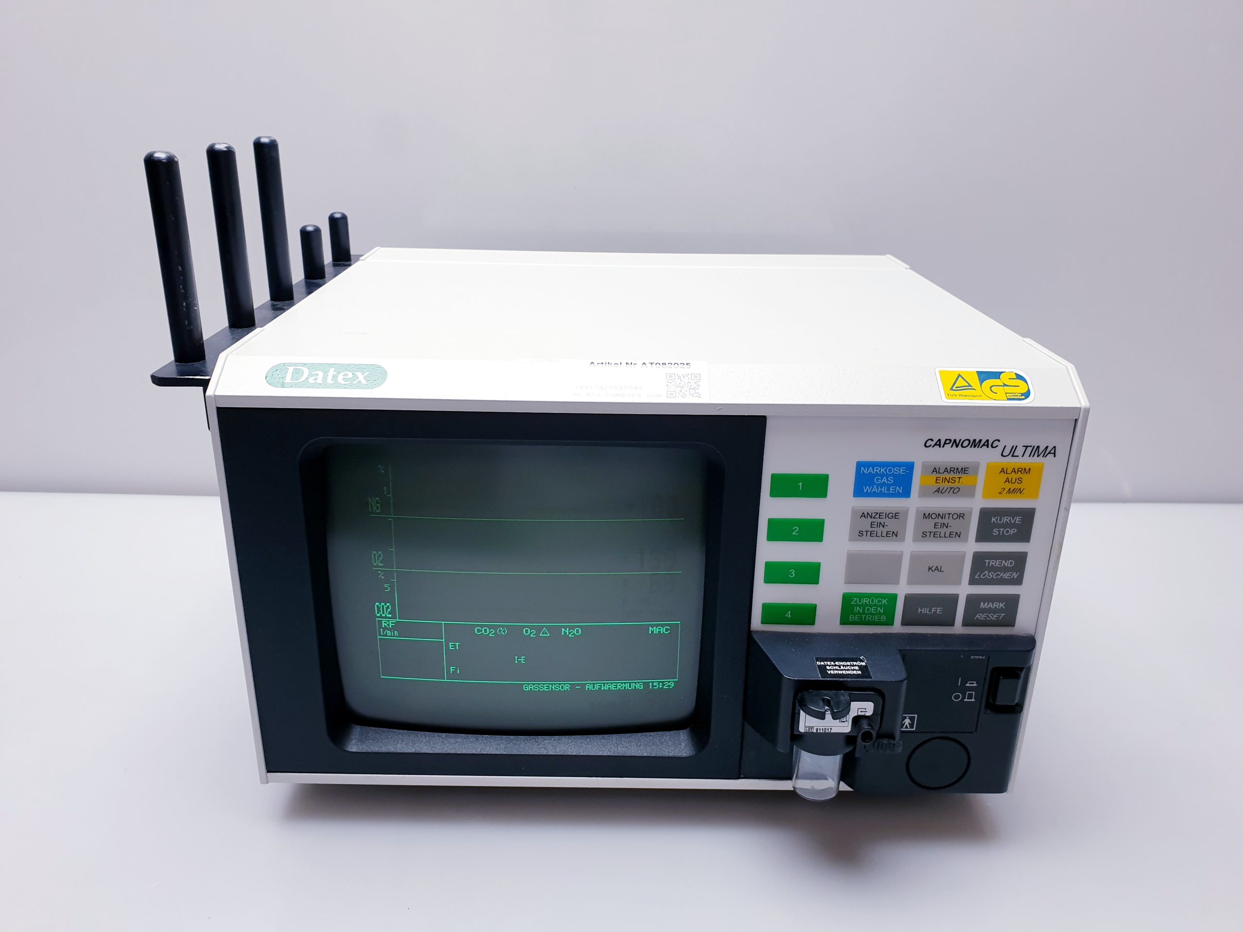 Datex Ultima Gas-Monitor Iso, Hal, Sevo, Enf, Sevo thumbnail 3