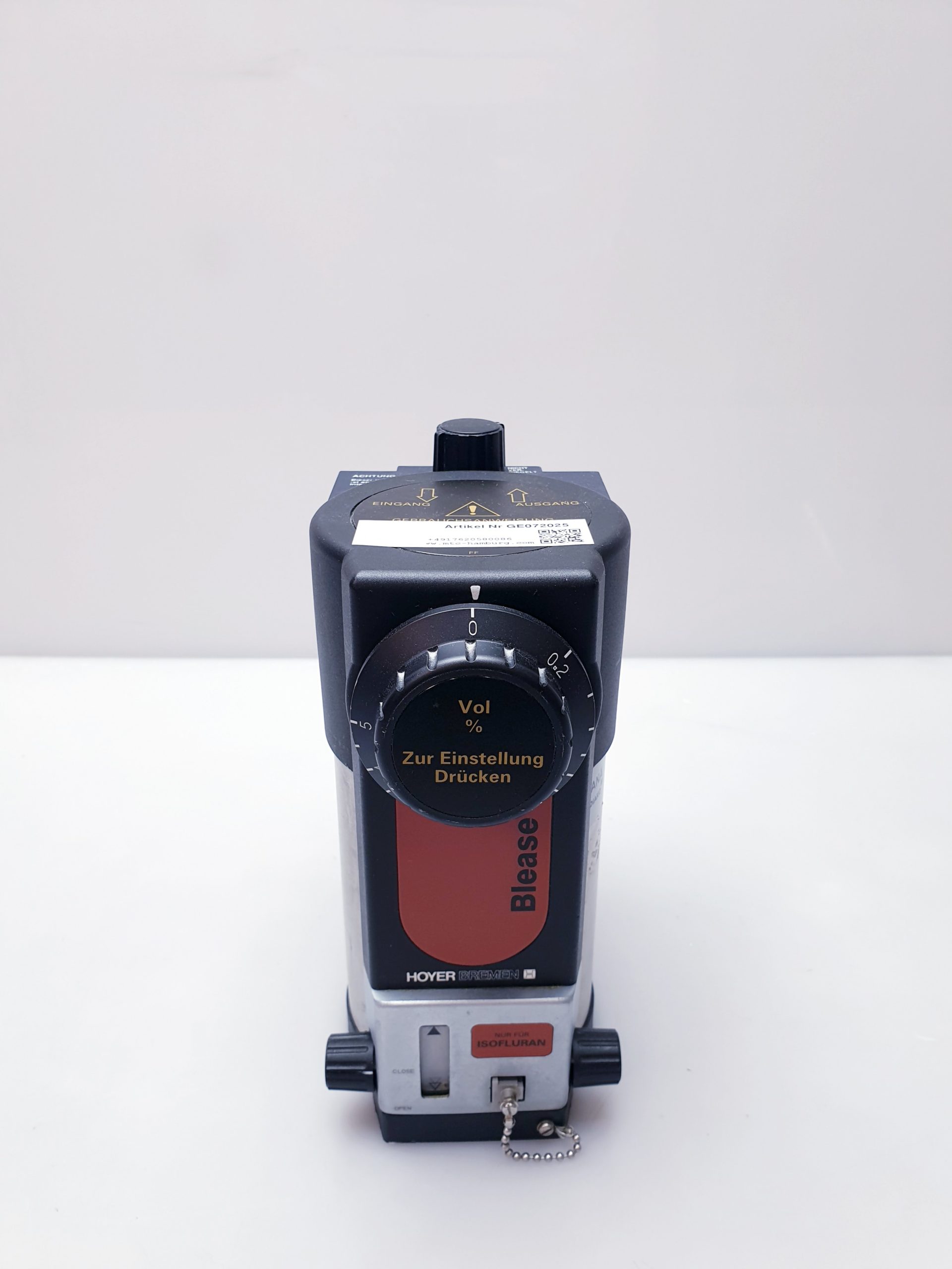 Hoyer Blease Iso Isoflurane – Vapor – Vaporiser — image 1 of 9