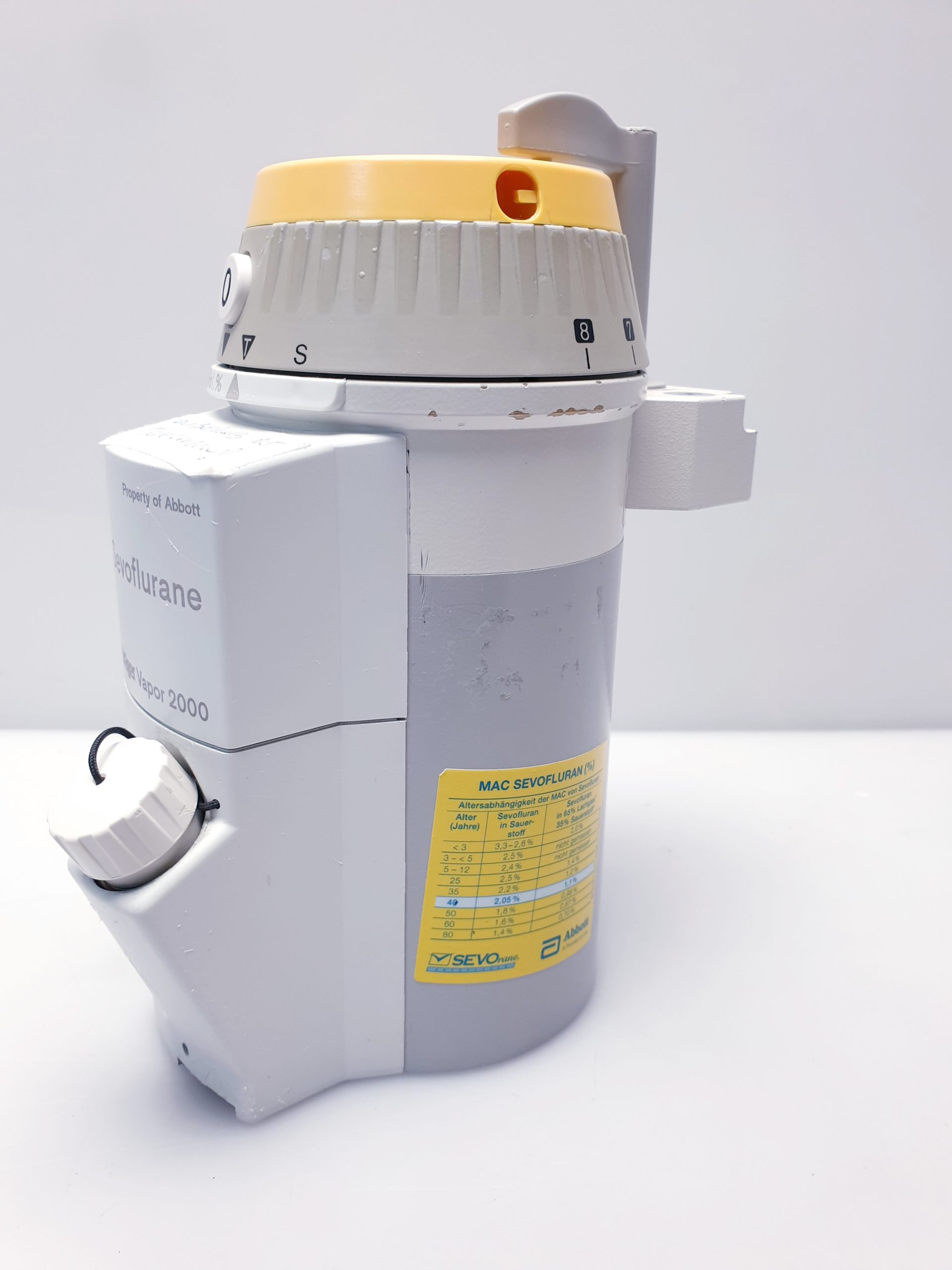 Dräger Vapor 2000 für Sevoflurane Sevorane Vaporiser – Verdampfer thumbnail 4