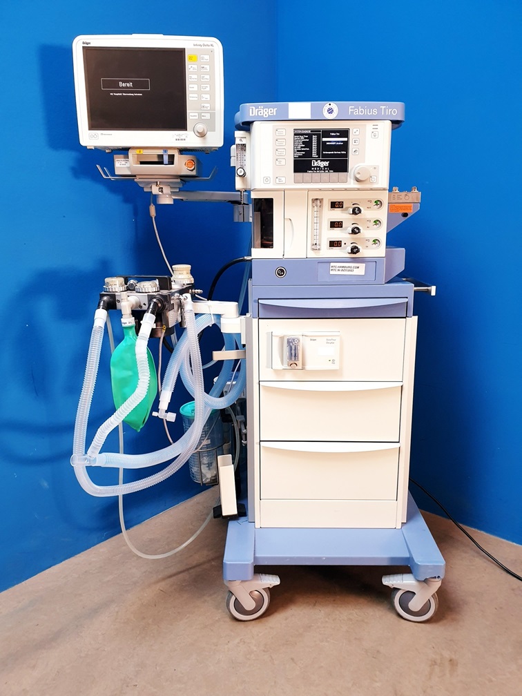 Dräger // Draeger Fabius Tiro SW. 3.32a mit Scio Four Oxi plus + Infinity Delta XL Überwachungsmonitor — image 1 of 8