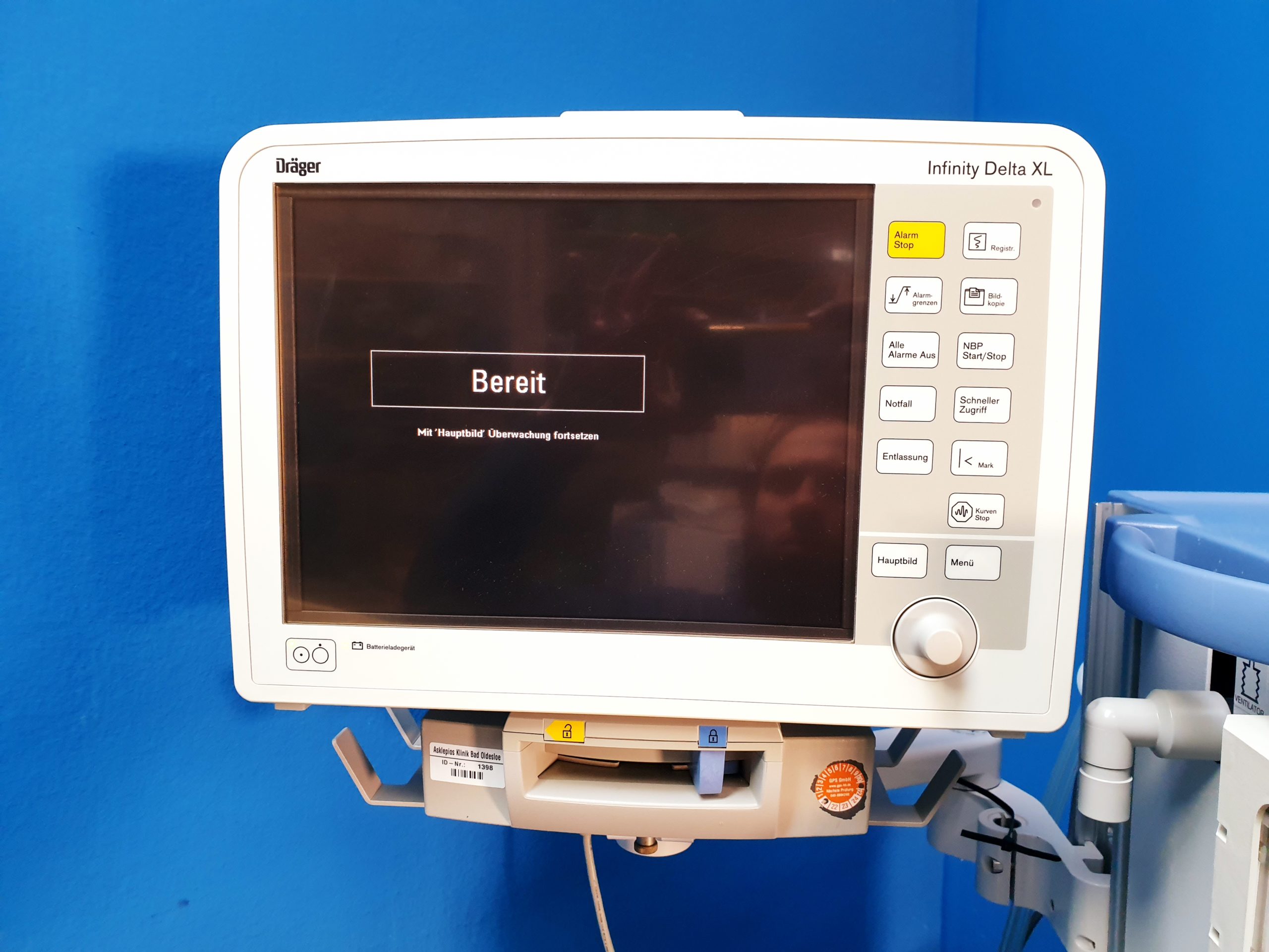 Dräger // Draeger Fabius Tiro SW. 3.32a mit Scio Four Oxi plus + Infinity Delta XL Überwachungsmonitor thumbnail 2