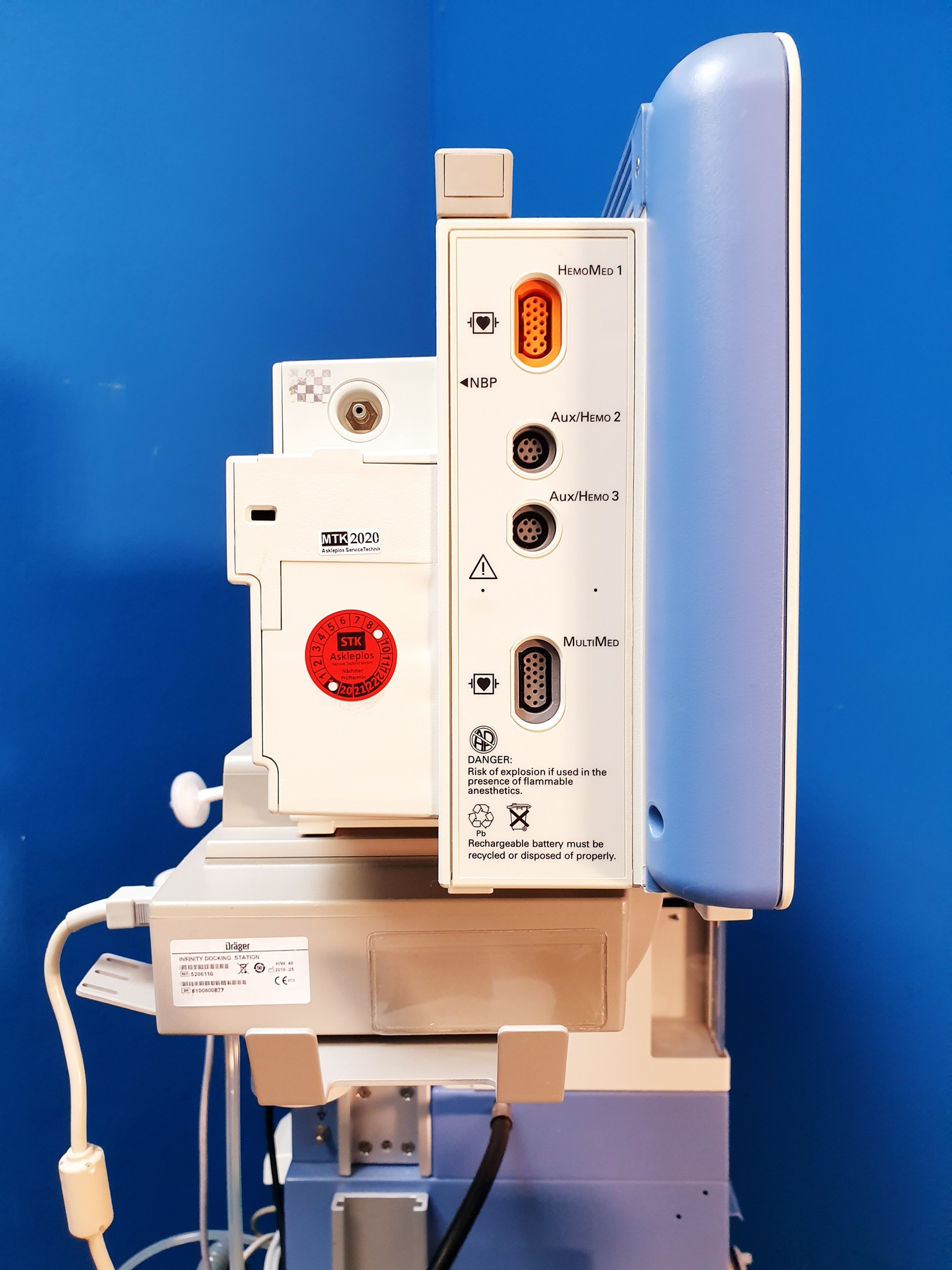 Dräger // Draeger Fabius Tiro SW. 3.32a mit Scio Four Oxi plus + Infinity Delta XL Überwachungsmonitor thumbnail 5