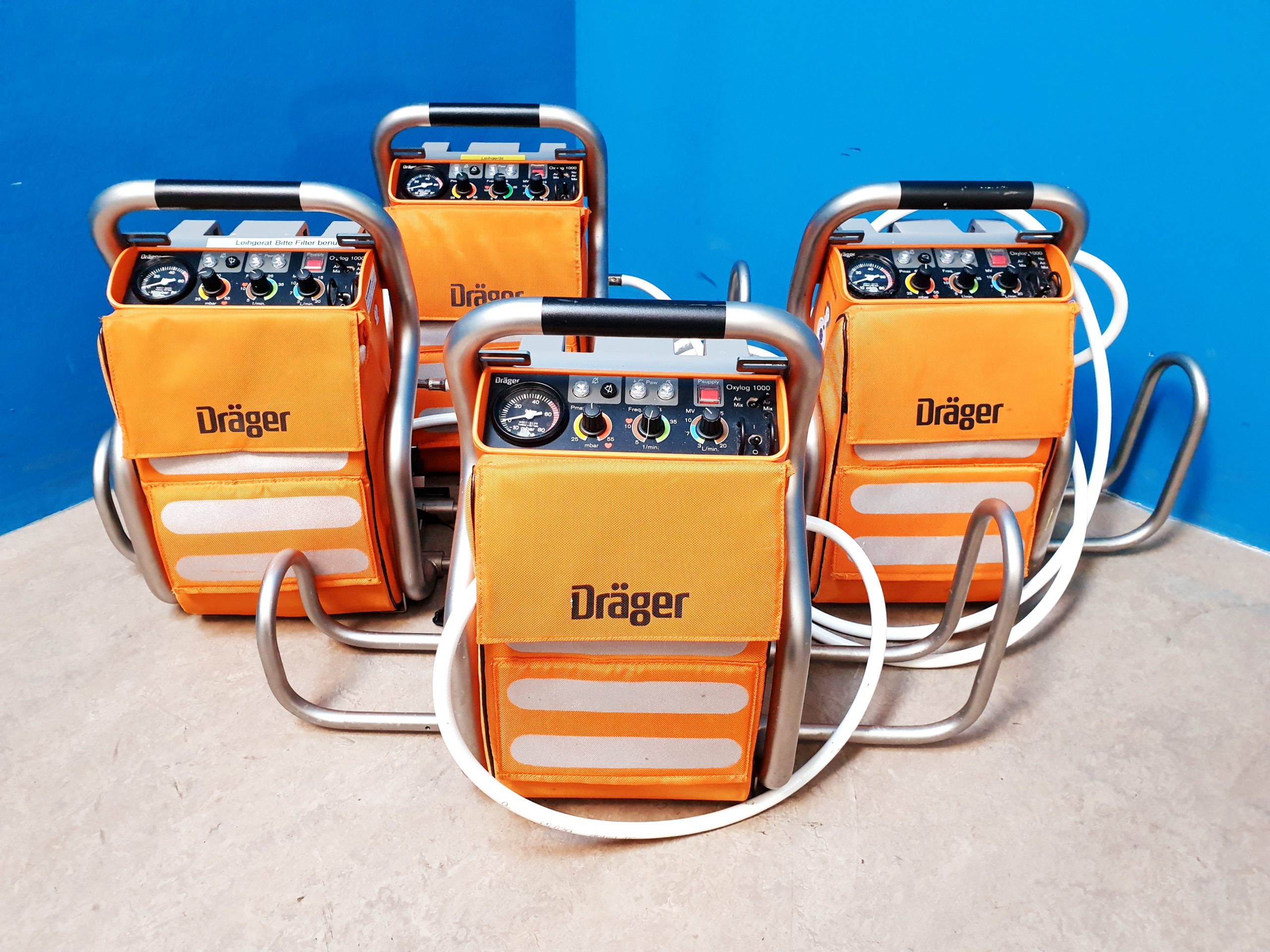 Dräger Draeger Oxylog 1000 – Notfallbeatmungsgerät, zeitgesteuert, volumenkonstant — image 1 of 6