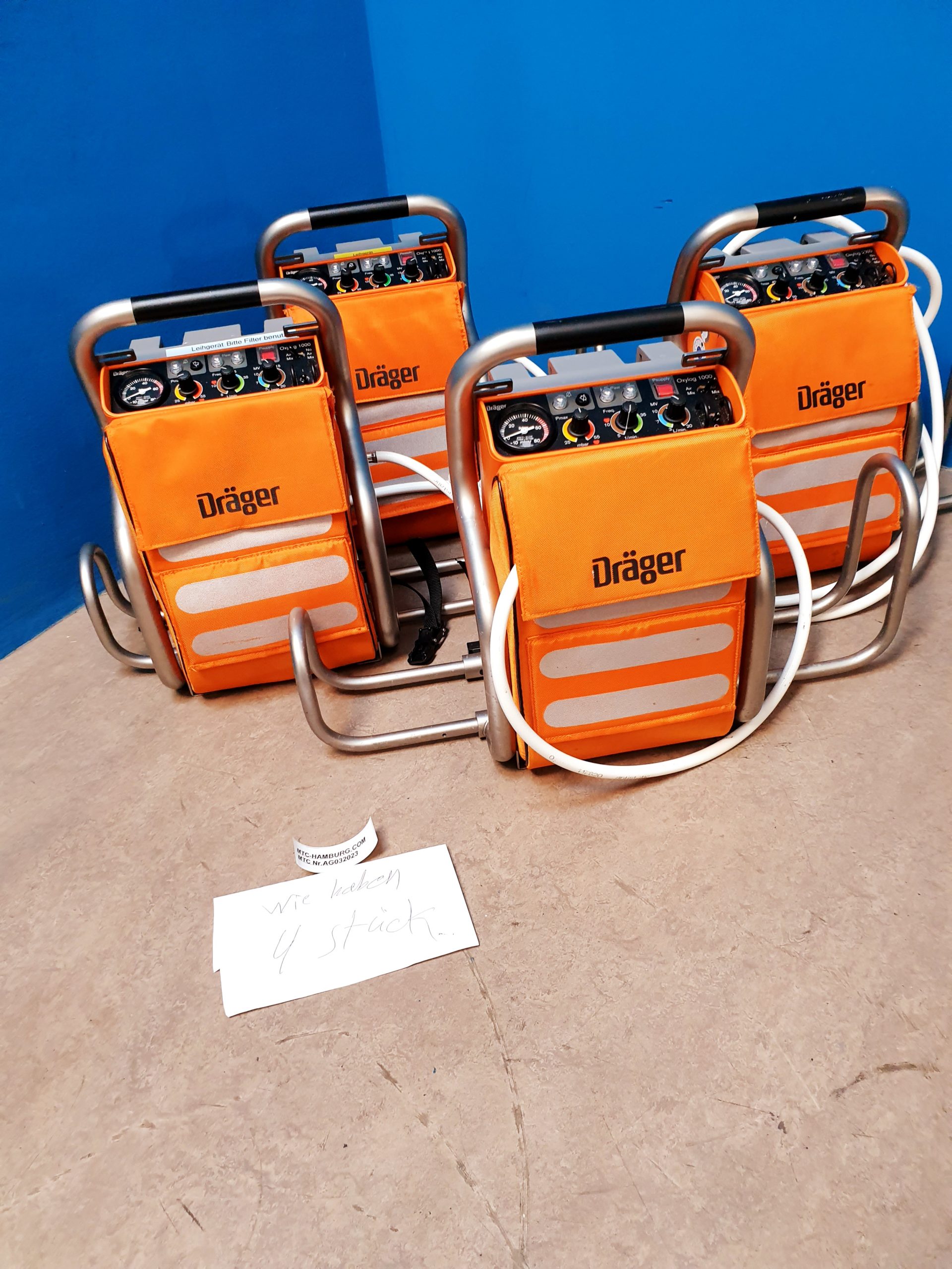Dräger Draeger Oxylog 1000 – Notfallbeatmungsgerät, zeitgesteuert, volumenkonstant thumbnail 6