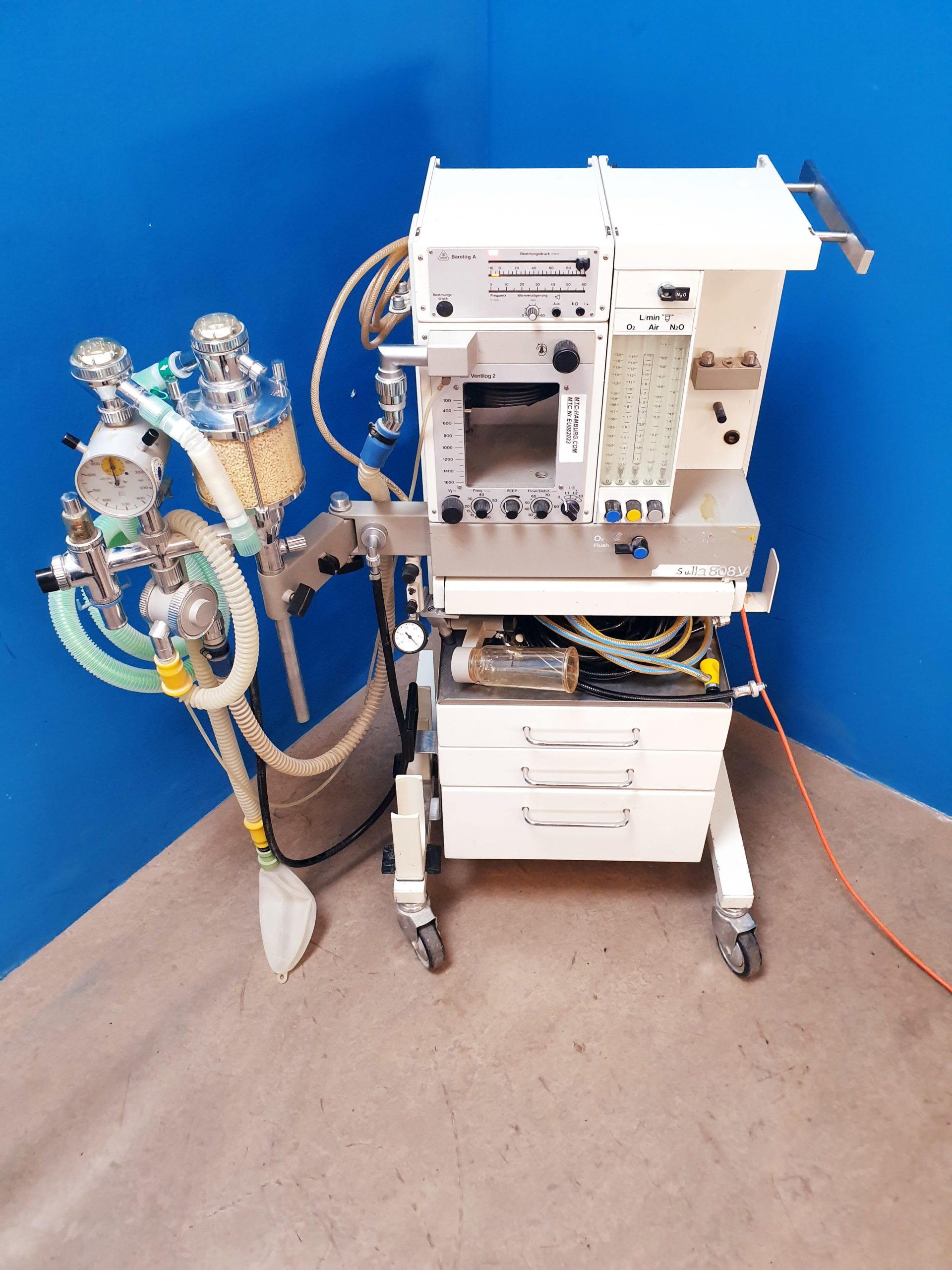 Dräger // Draeger Sulla 808 V // 808V Ventilog 2, Kreisteil, thumbnail 3