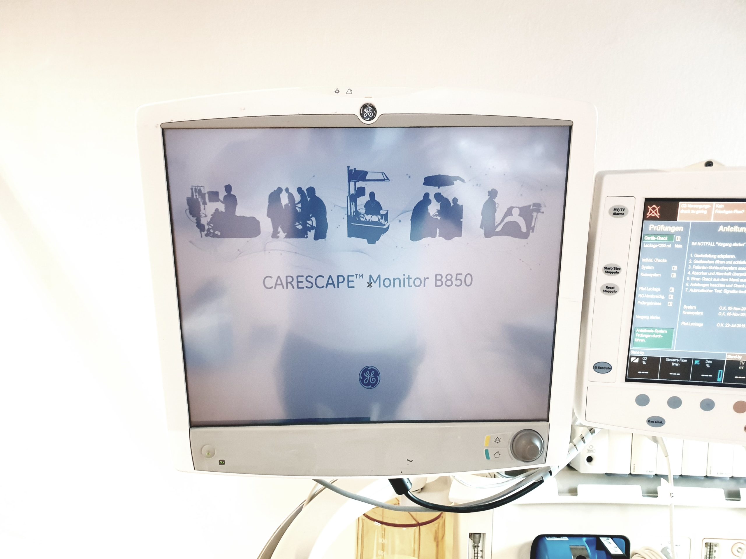 GE Datex Ohmeda Aisys Narkosegerät SW 07.01 + Carescape B850 CO2 Monitor + E-CAiOV; …. Aneasthesia machine thumbnail 8