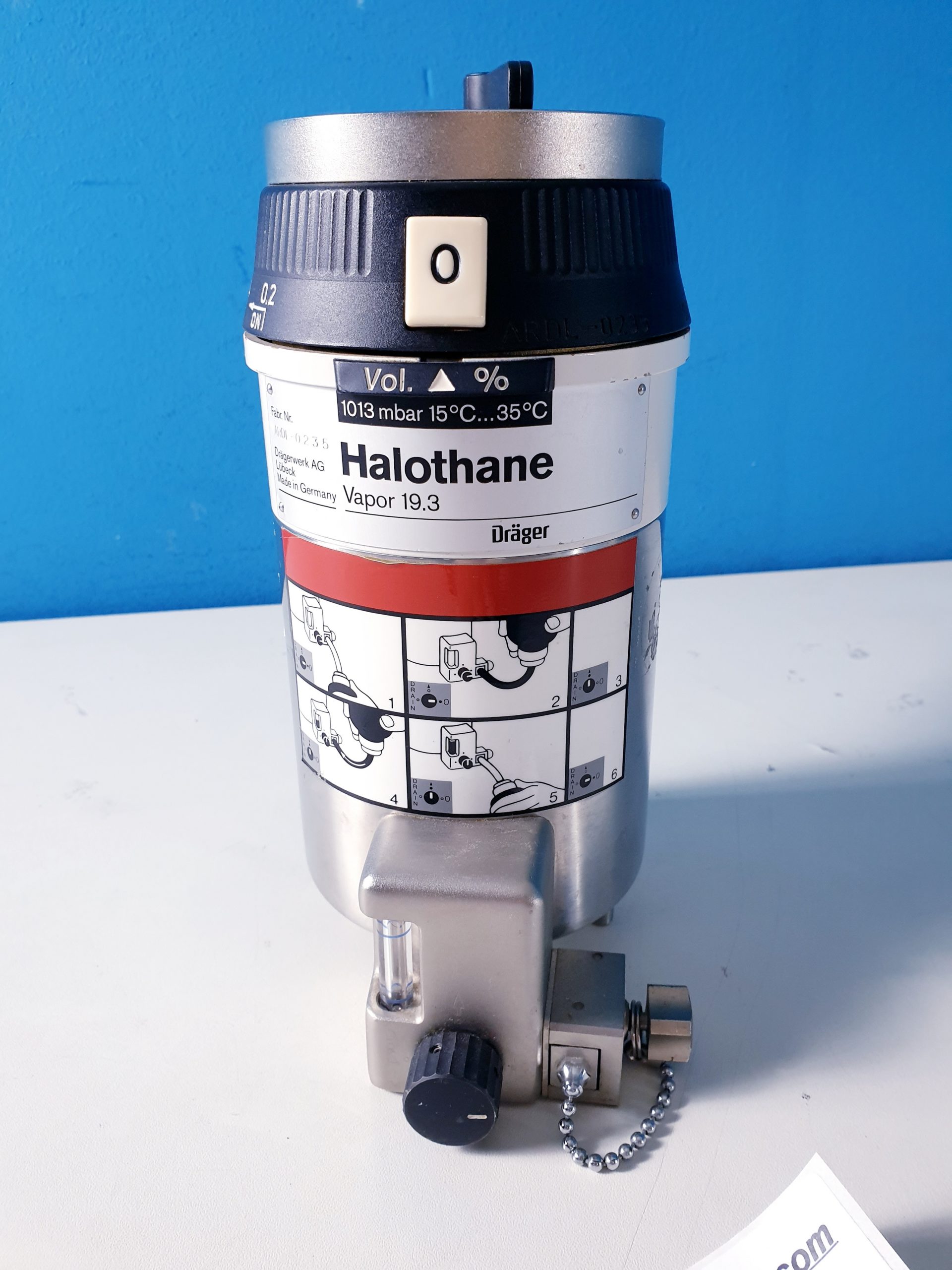 Draeger // Dräger Halothan // Halothane 19.3 Vapor — image 1 of 1