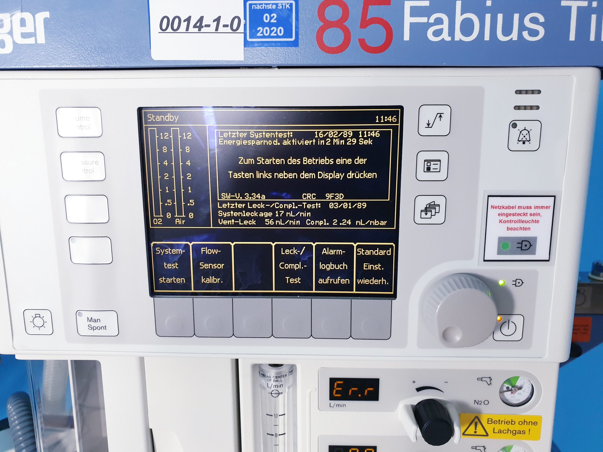 Dräger // Draeger Fabius Tiro SW. 3.34a mit Scio Four Oxi plus thumbnail 2