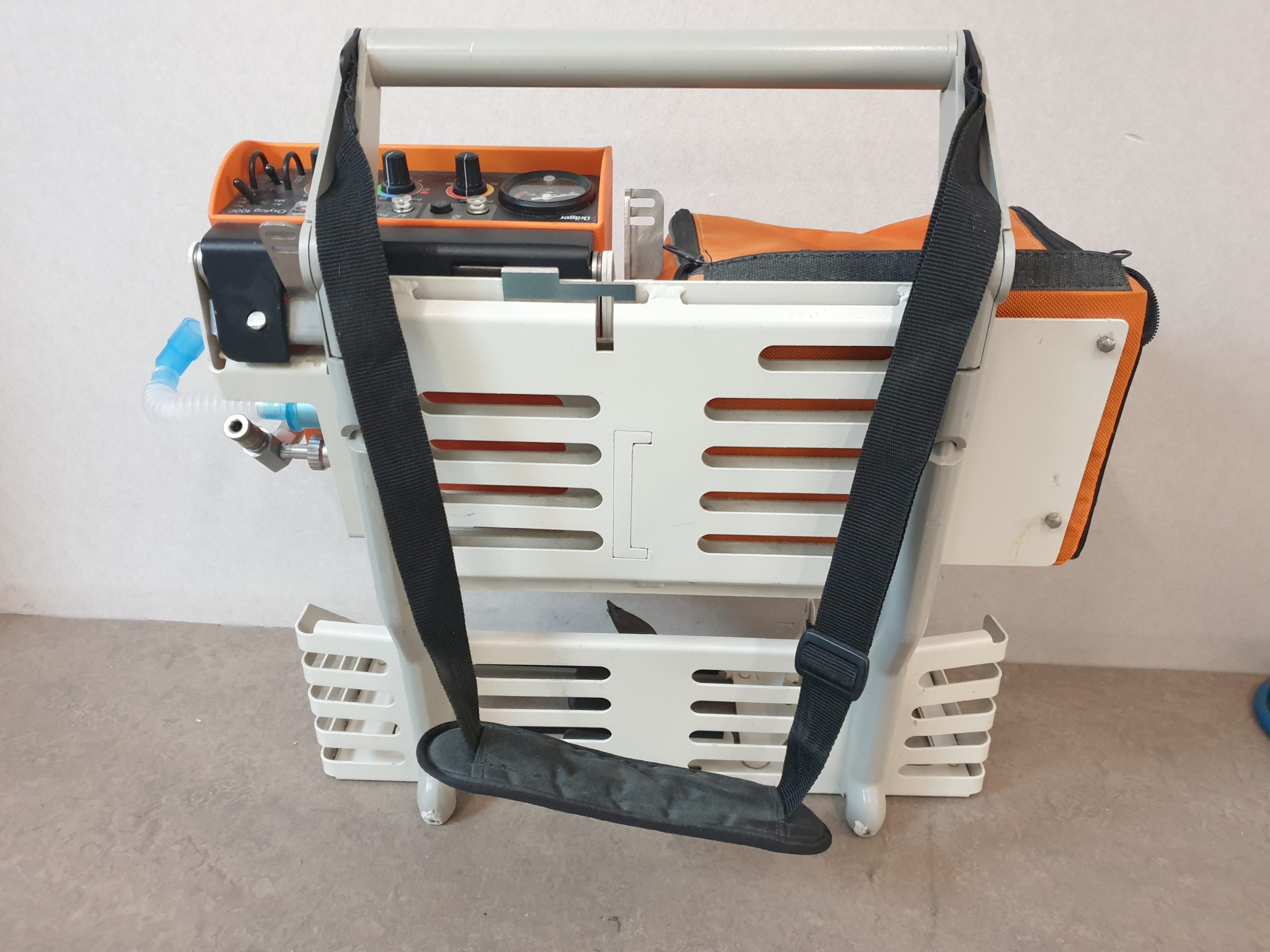 Dräger / Draeger Oxylog 1000 Beatmungsgerät / Emergency Ventilator KFZ-Halterung und Trageplatte thumbnail 2