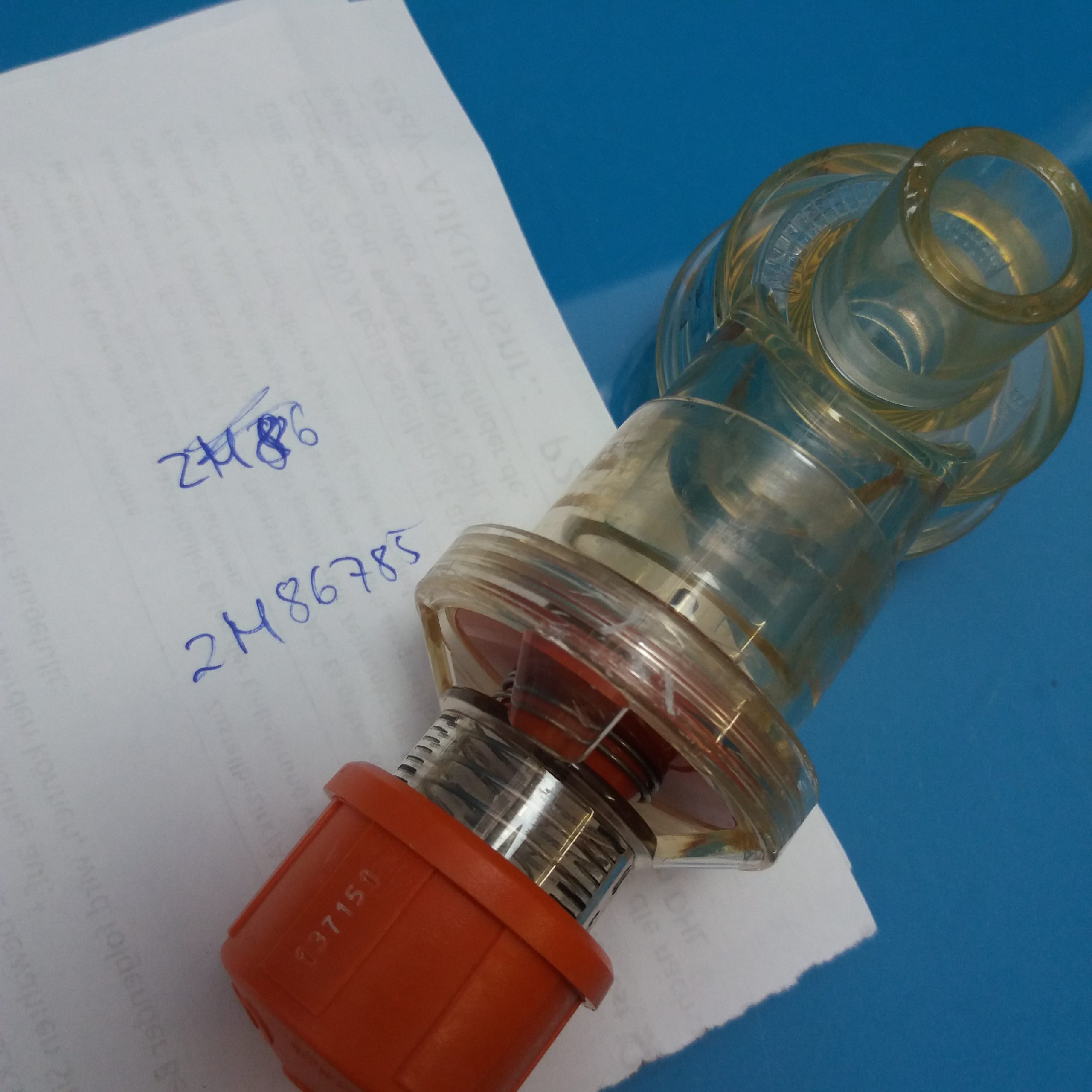 Dräger Silikonschlauch mit 2M86786 ventil für Oxylog Notfallbeatmungsgerät thumbnail 4