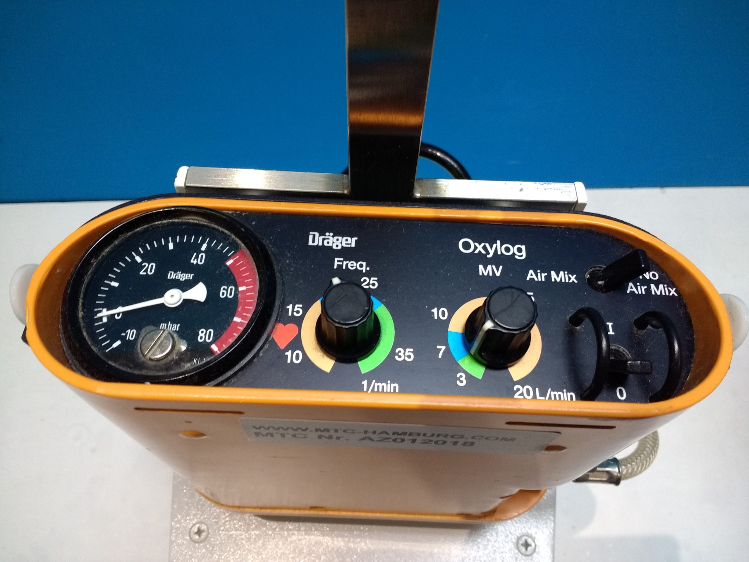 Dräger Oxylog Beatmungsgerät, NotfallBeatmungsgerät thumbnail 7