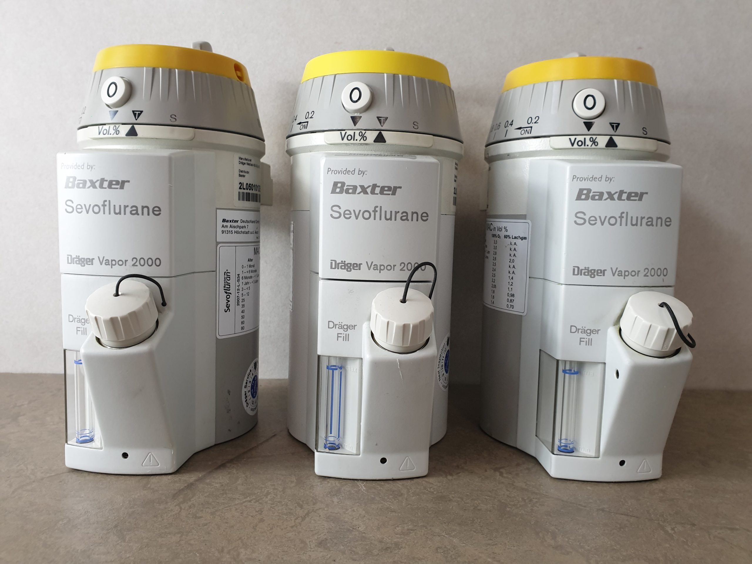 Dräger Sevoflurane Vapor 2000 Vaporizer — image 1 of 3