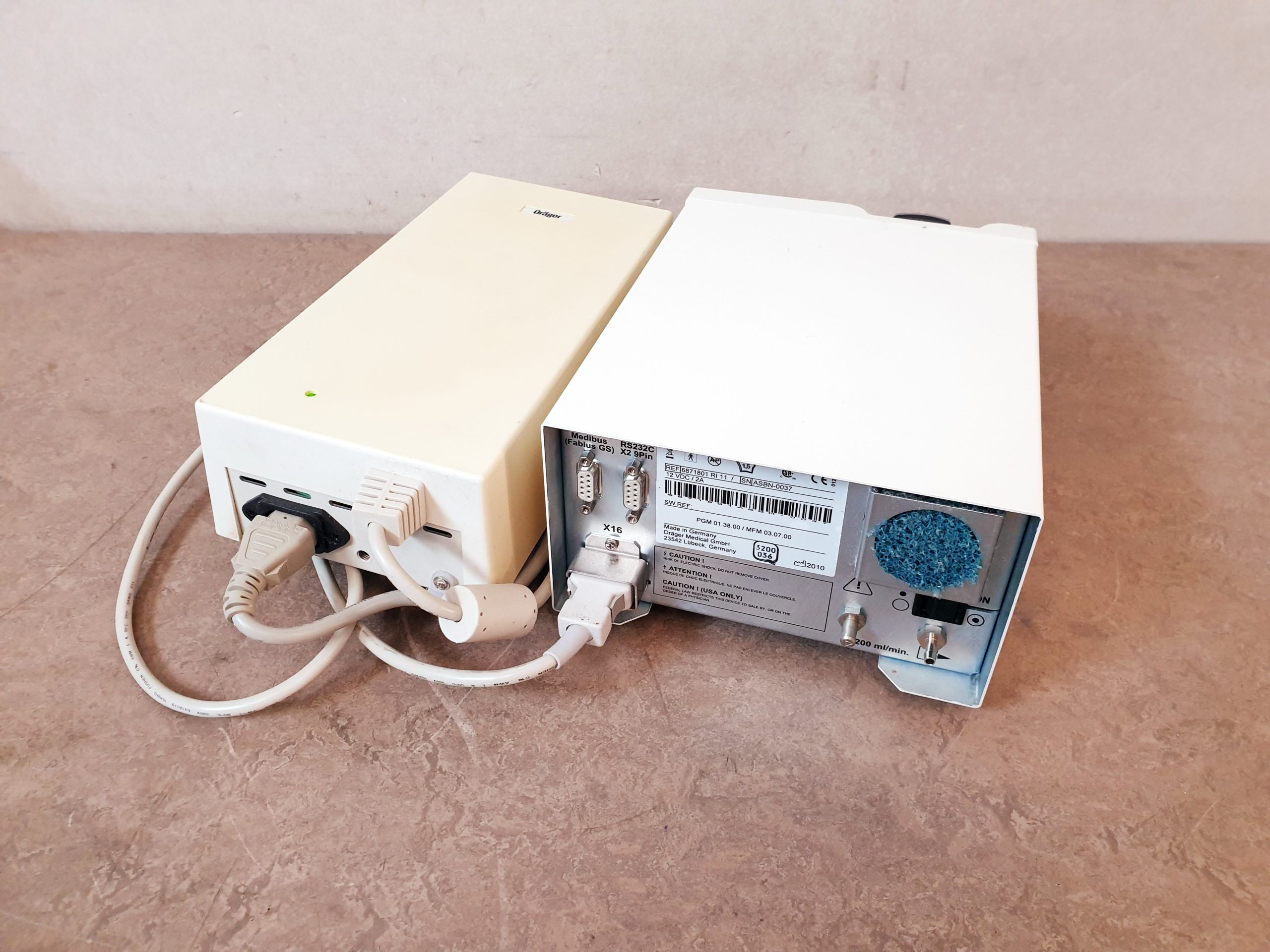 Dräger Draeger Scio Four OXI Gas Modul Gasmessung Paramagnetisch 6871803 RI 10 mit Netzteil thumbnail 8