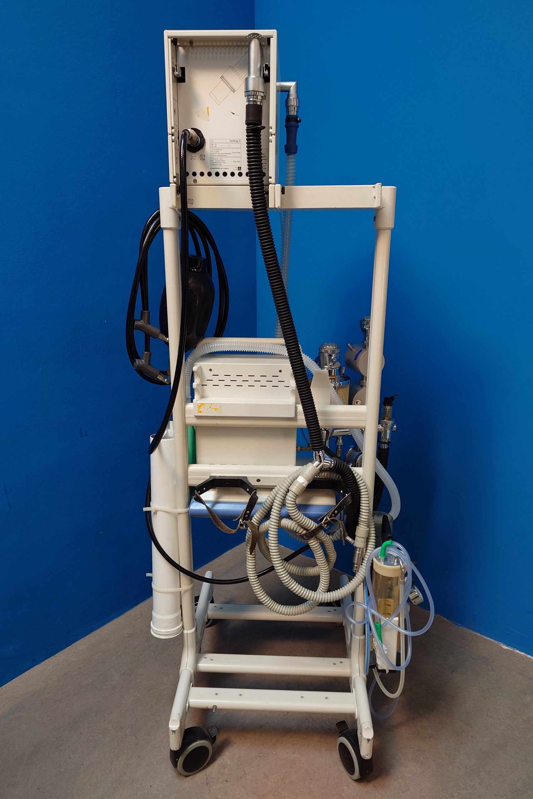 Dräger – Draeger Titus mit Ventilog 2 – Kreisteil – Barolog – Volumeter – auf Fahrbarem Gestell thumbnail 3
