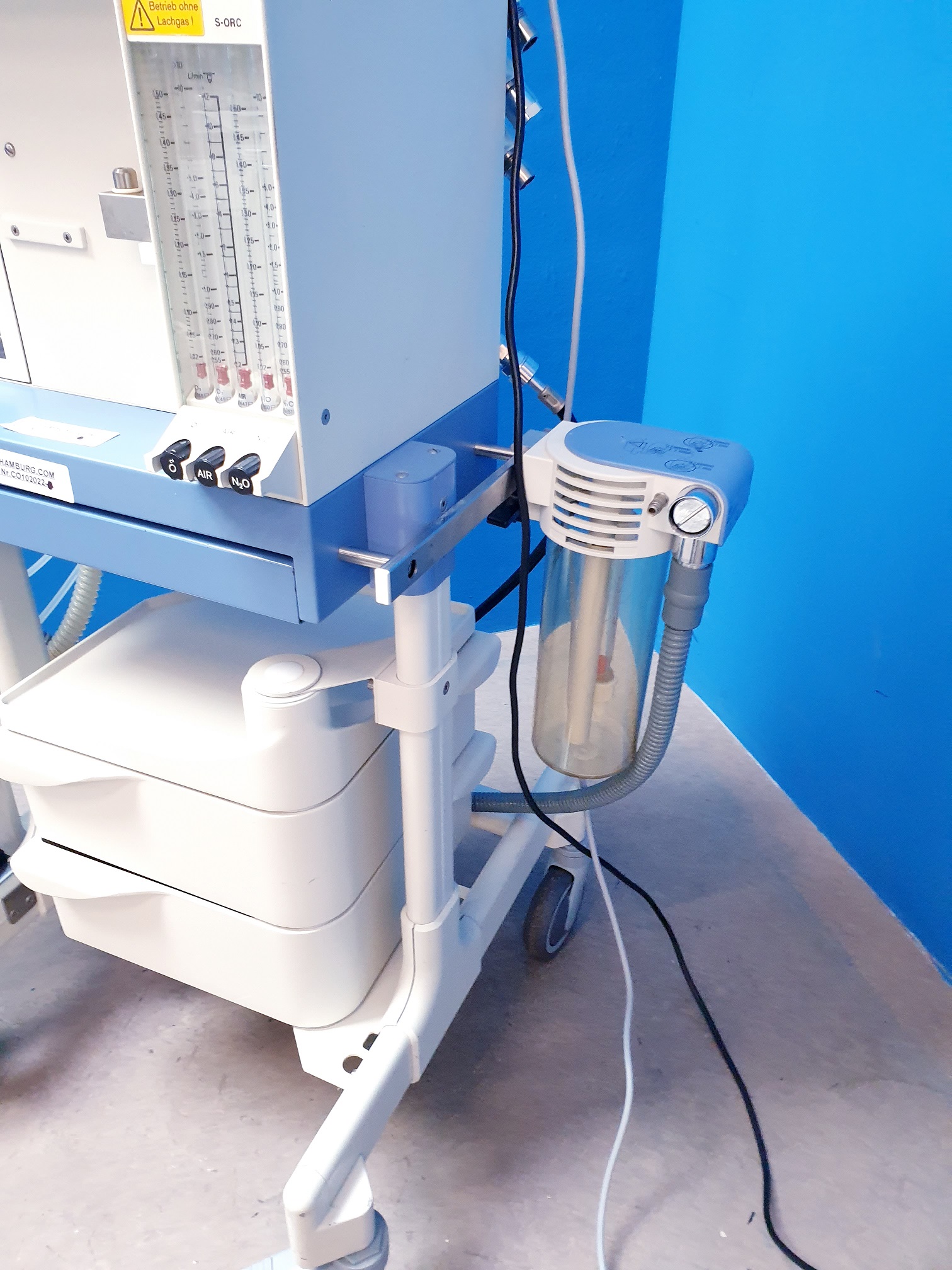 Dräger Fabius Narkosegerät mit PM 8050 Gasmonitor SW: 02.80 3 Gasig thumbnail 4
