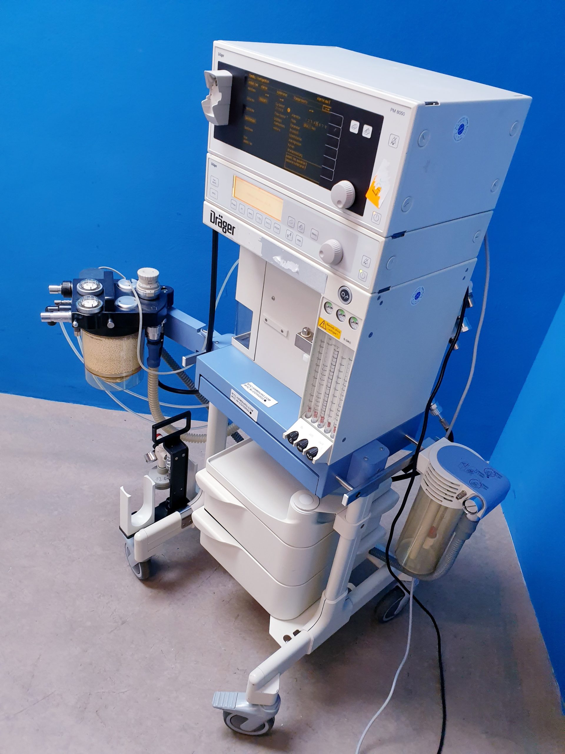 Dräger Fabius Narkosegerät mit PM 8050 Gasmonitor SW: 02.80 3 Gasig thumbnail 5