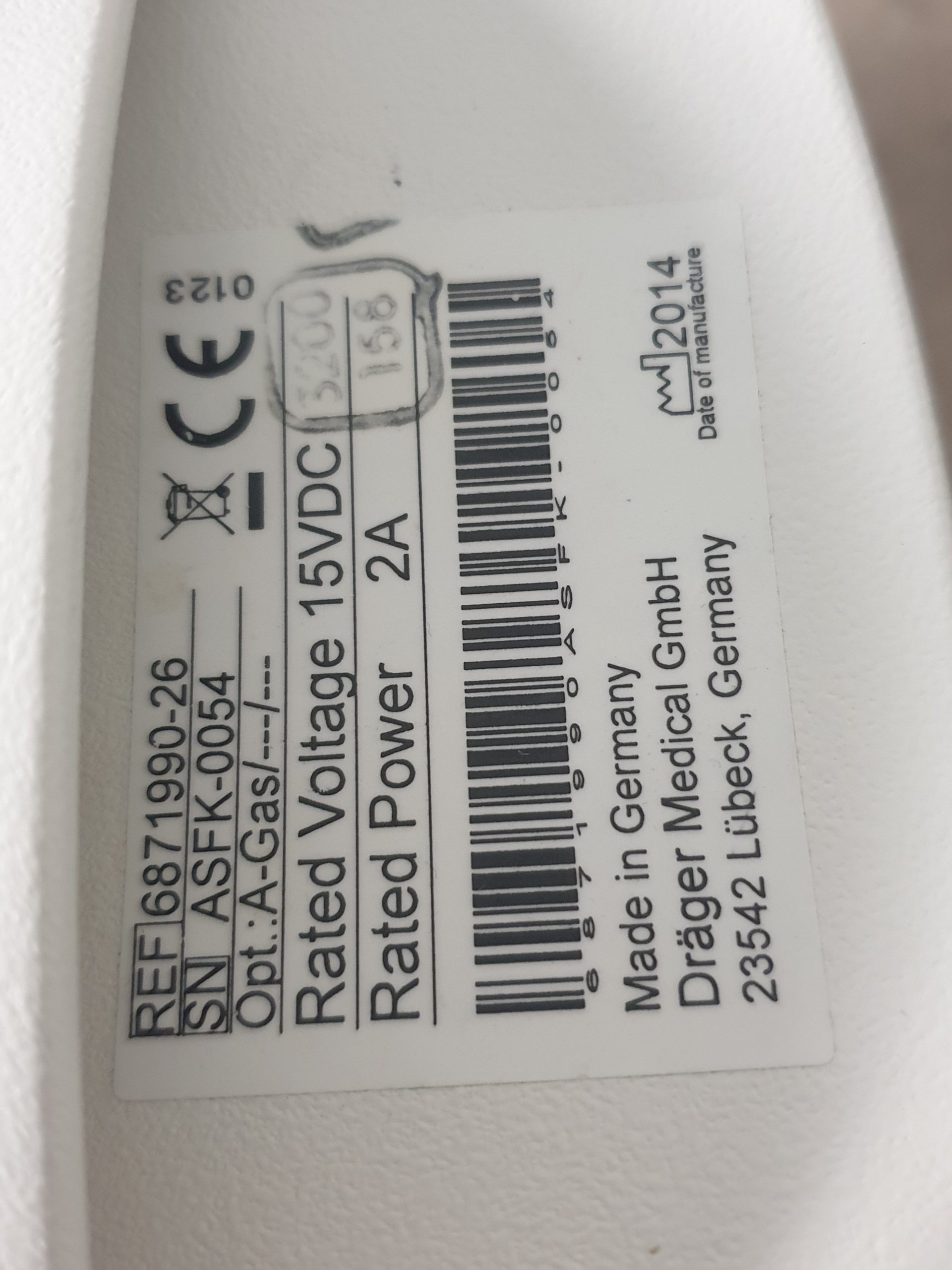 DRÄGER // Dräger // Draeger Vamos Monitor Anästhesiegas-Monitor zur Überwachung der CO2 Konzentration, der Konzentation von N2O und der Halothan, Enfluran, Isofluran und Sevoflurane, thumbnail 3