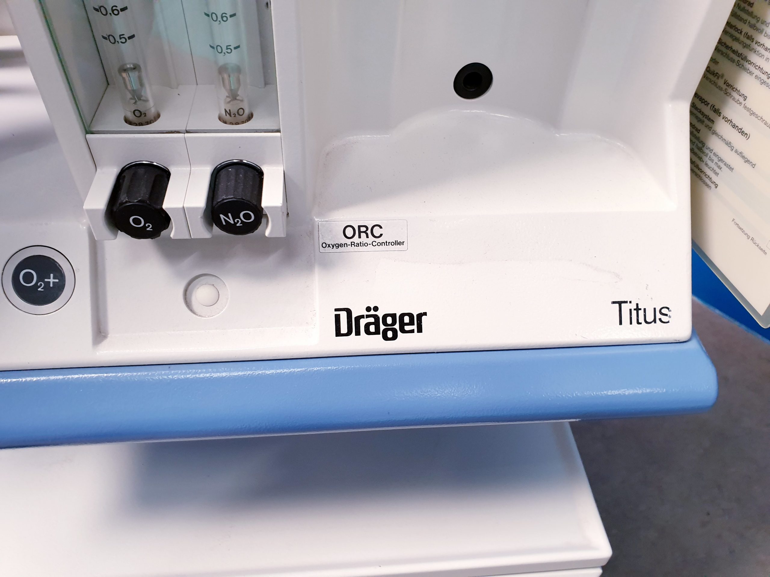 Dräger Drager Titus Narkosegerät ORC Oxygen-Ratio Controller thumbnail 4