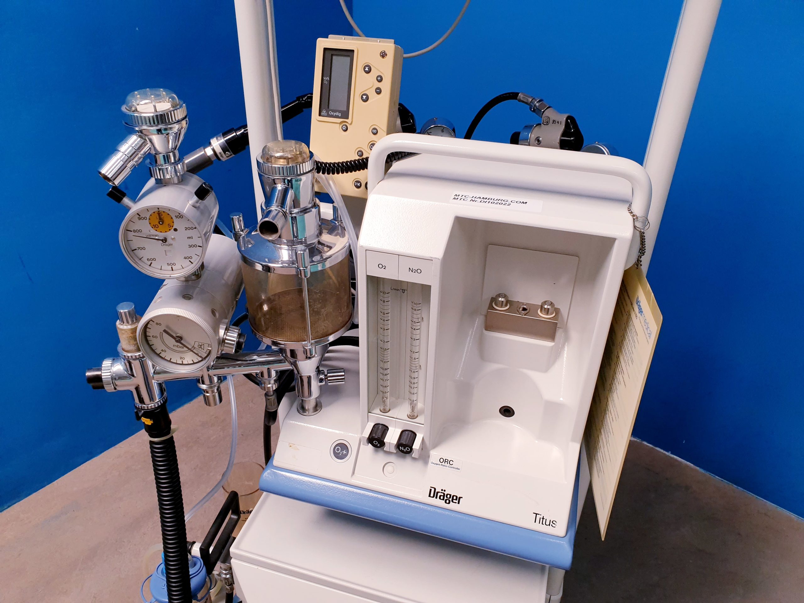 Dräger Drager Titus Narkosegerät ORC Oxygen-Ratio Controller thumbnail 12