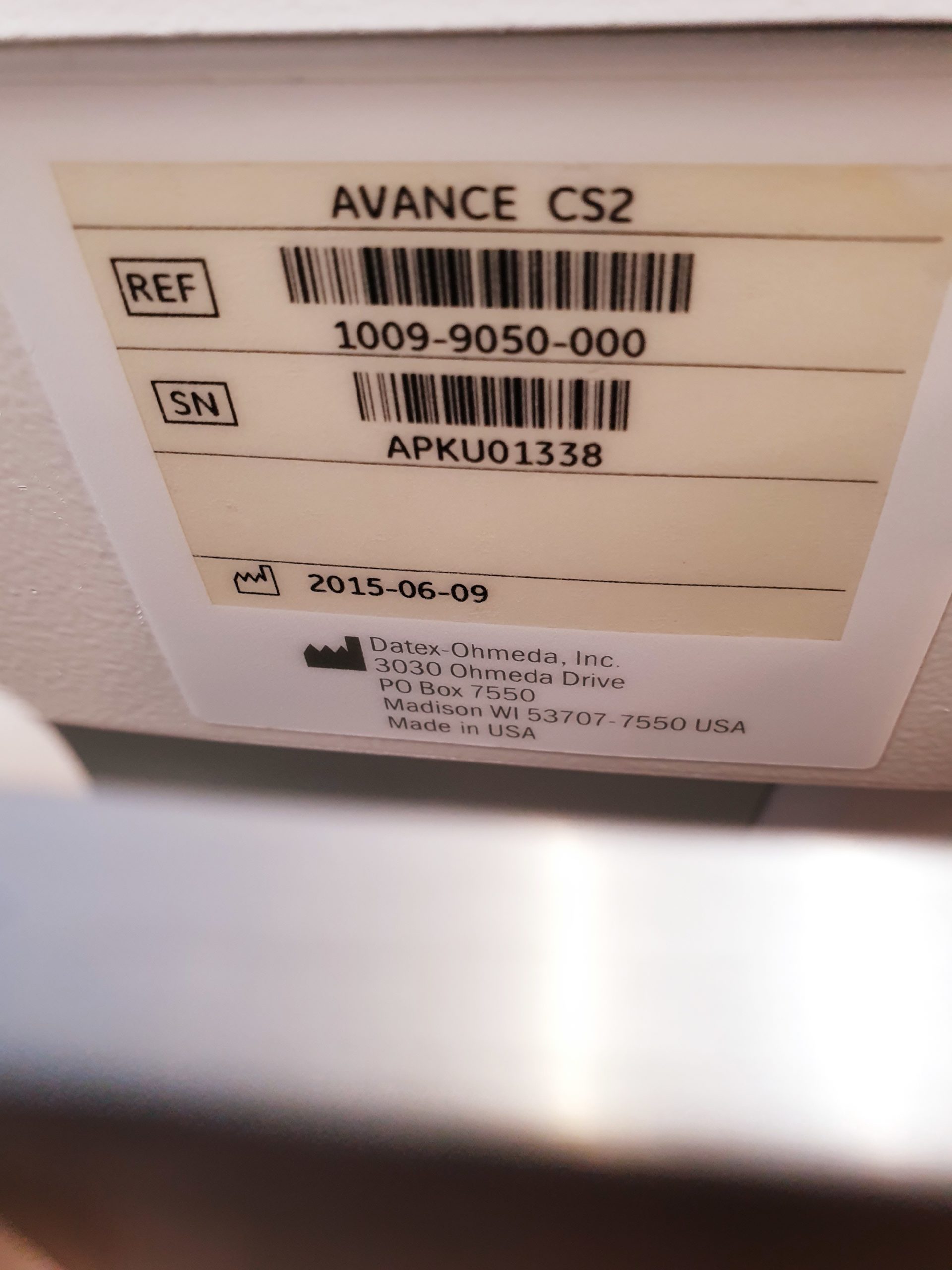 GE Datex Avance CS2 Narkosegerät – + E-sCAiO Modul Anästhesie Maschine — DOM2015 thumbnail 12