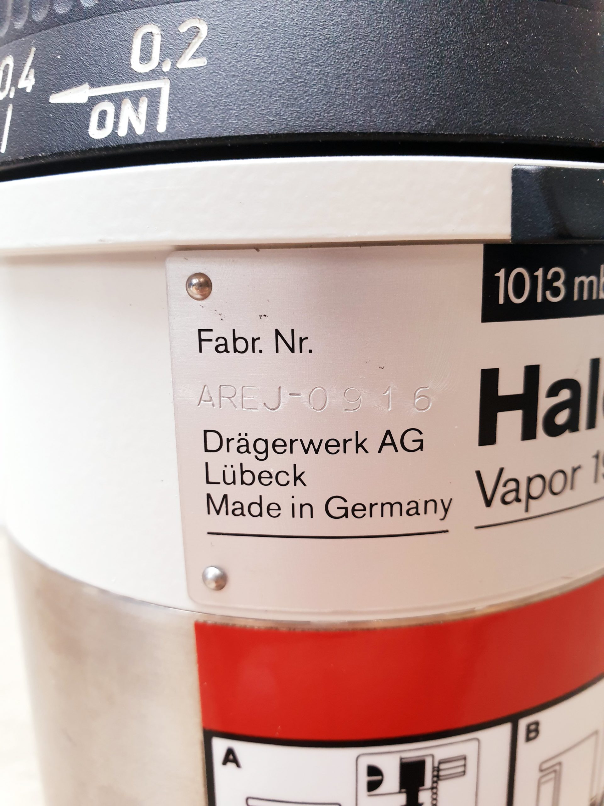 Dräger Draeger Halothane Vapor 19.3 Vaporiser Narkosemittelverdampfer thumbnail 5