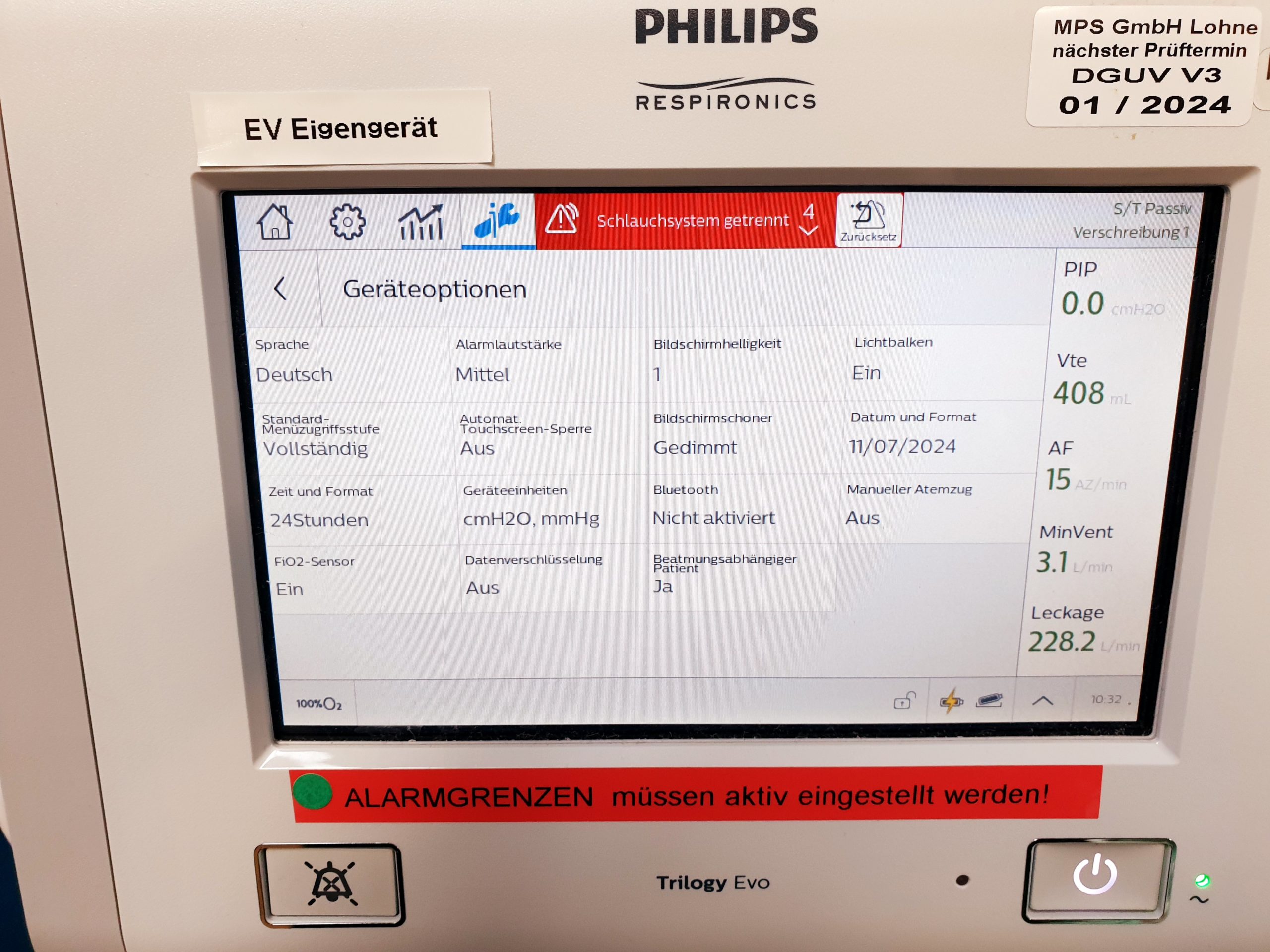 Philips Trilogy Evo Beatmungsgerät DOM 2019 und 2020 thumbnail 4