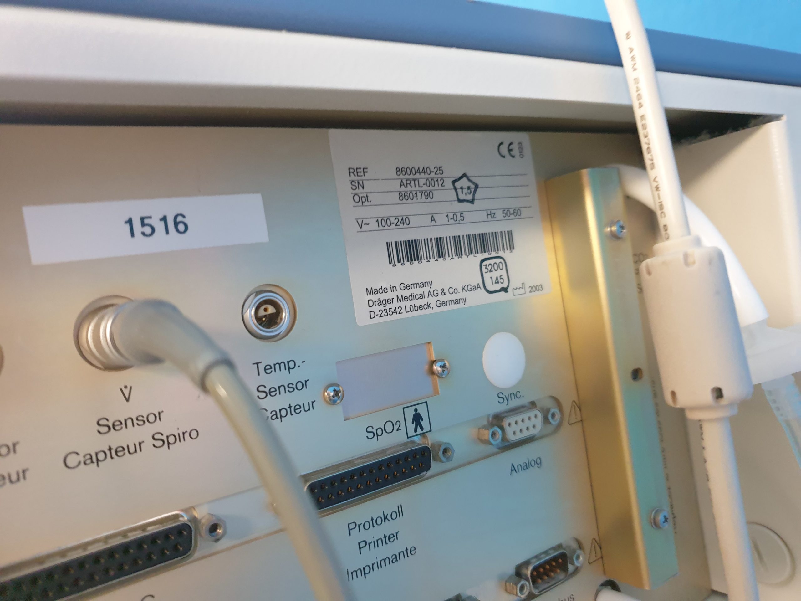 Dräger Fabius Narkosegerät mit PM 8050 Gasmonitor – FAHRBAR thumbnail 11