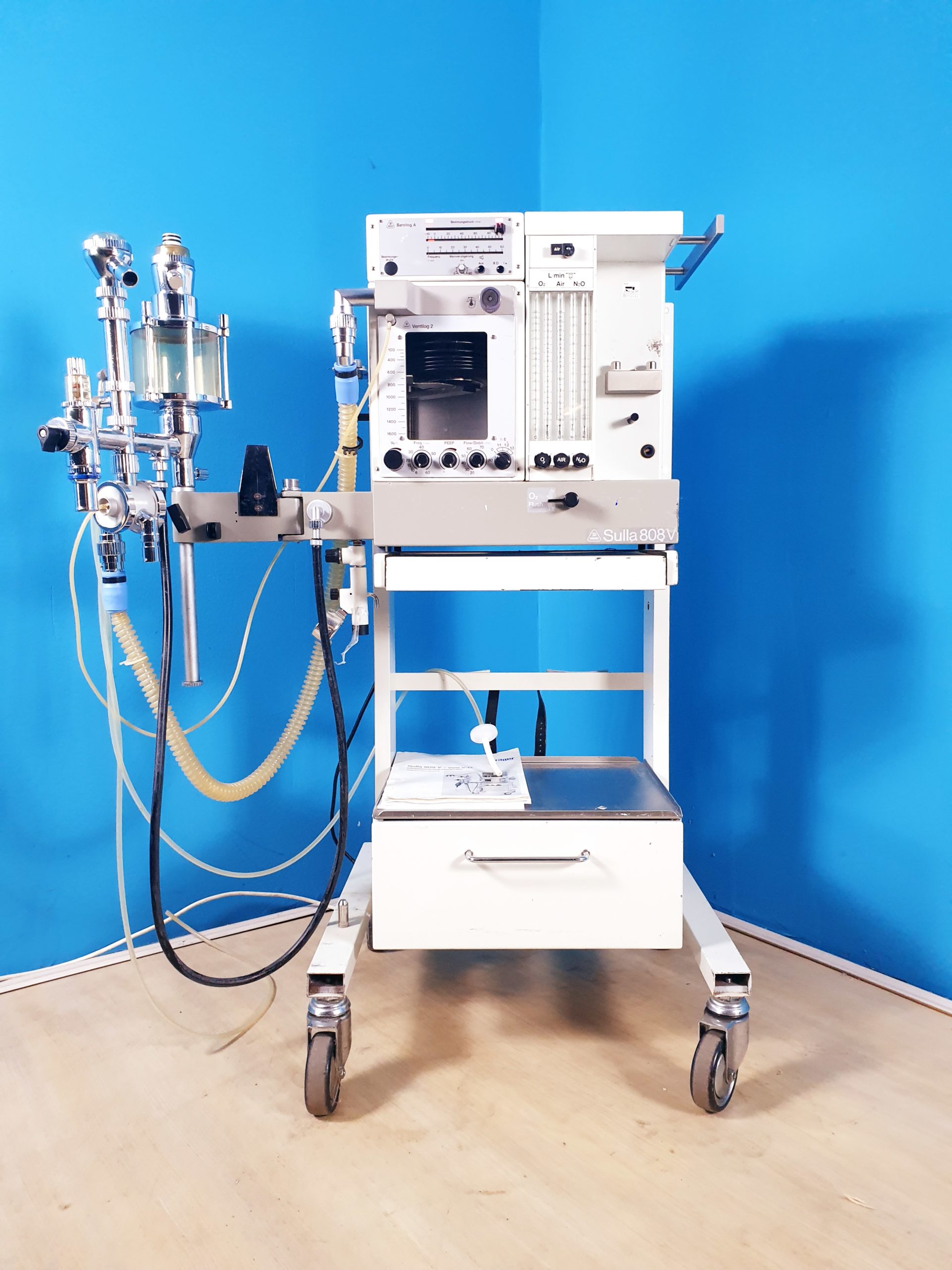 Dräger Sulla 808V 808 V Narkosegerät, Kreisteil, Ventilog 2, Barolog thumbnail 3