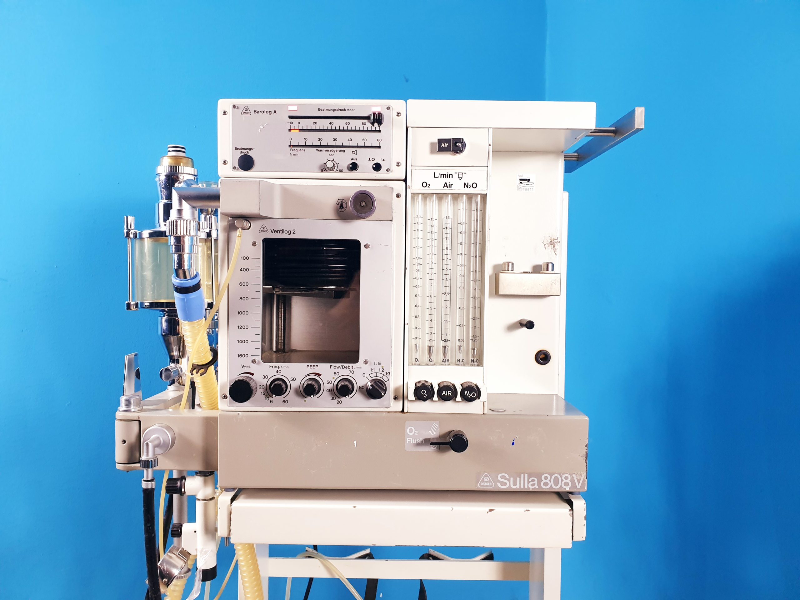 Dräger Sulla 808V 808 V Narkosegerät, Kreisteil, Ventilog 2, Barolog thumbnail 5