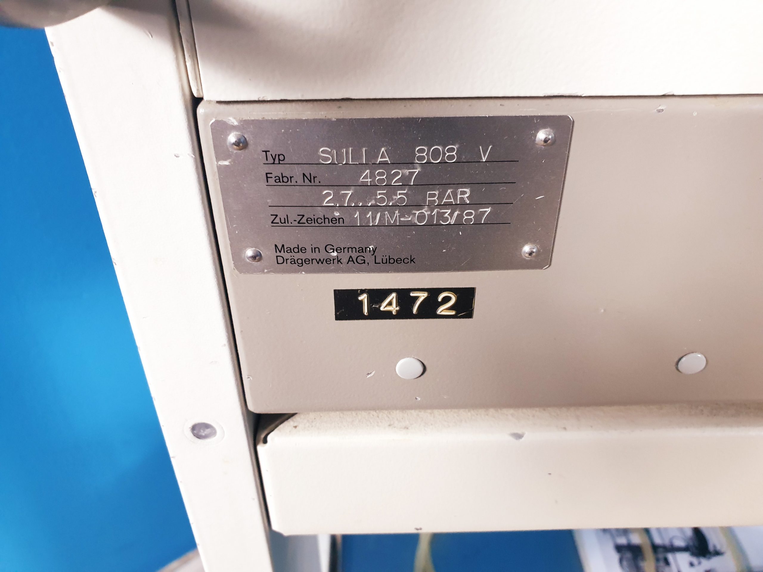Dräger Sulla 808V 808 V Narkosegerät, Kreisteil, Ventilog 2, Barolog thumbnail 8