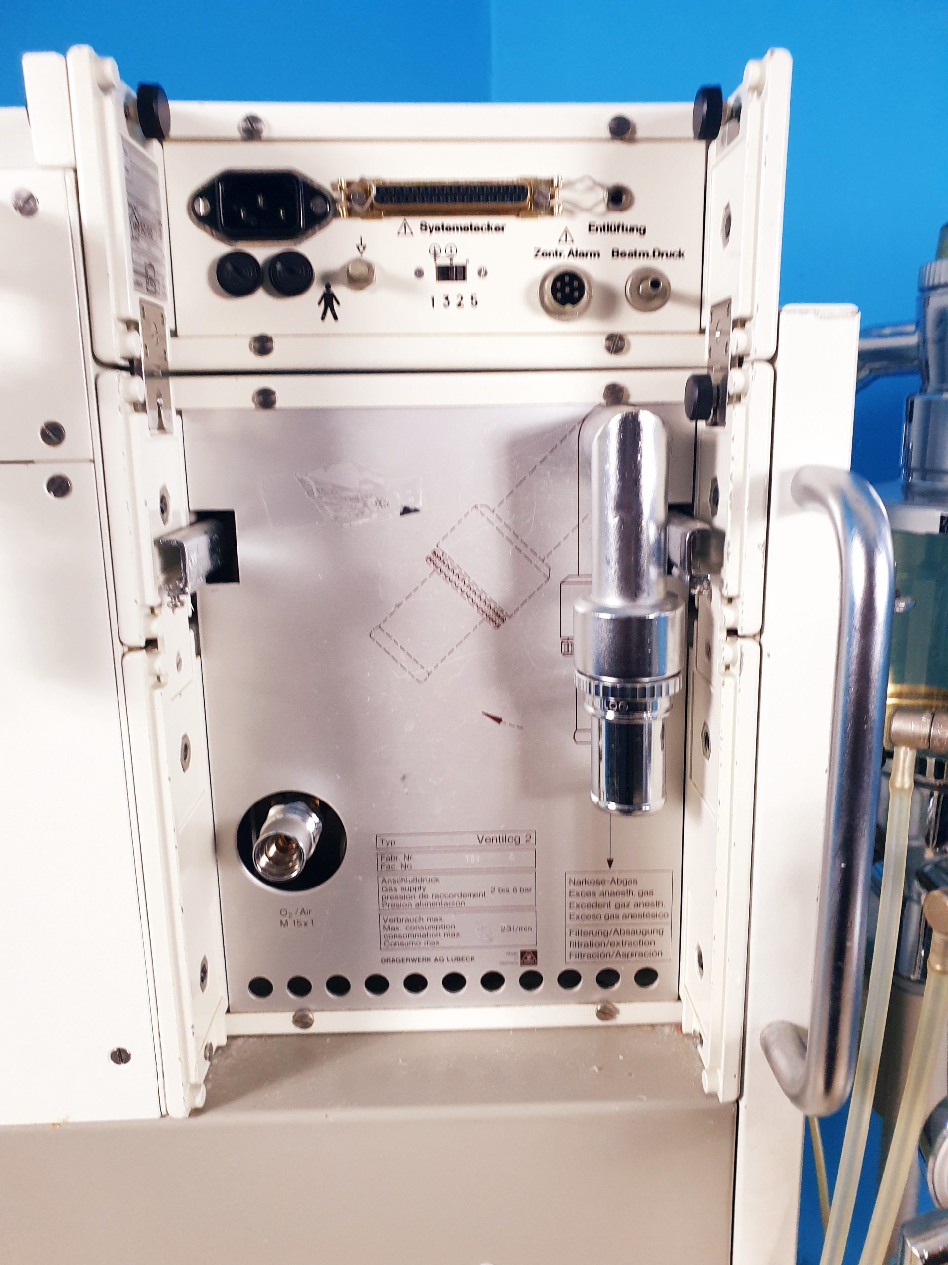 Dräger Sulla 808V 808 V Narkosegerät, Kreisteil, Ventilog 2, Barolog thumbnail 9