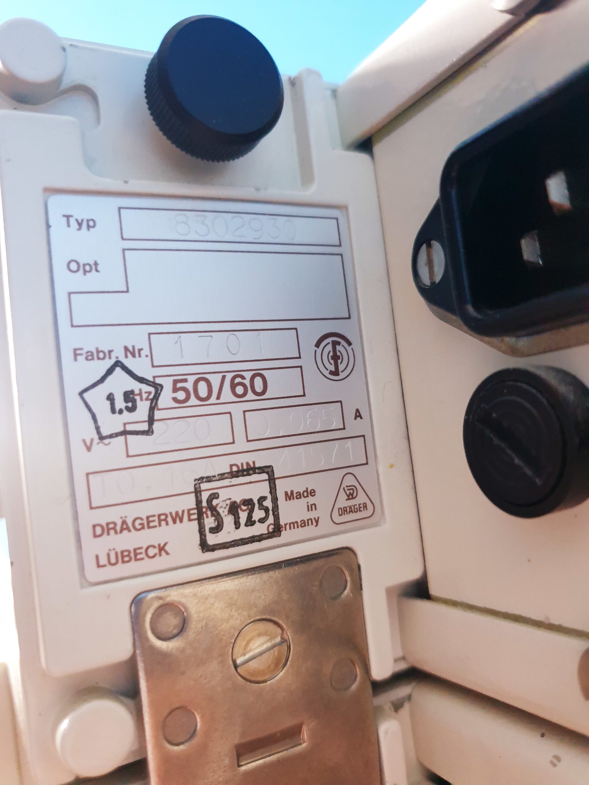 Dräger Sulla 808V 808 V Narkosegerät, Kreisteil, Ventilog 2, Barolog thumbnail 10