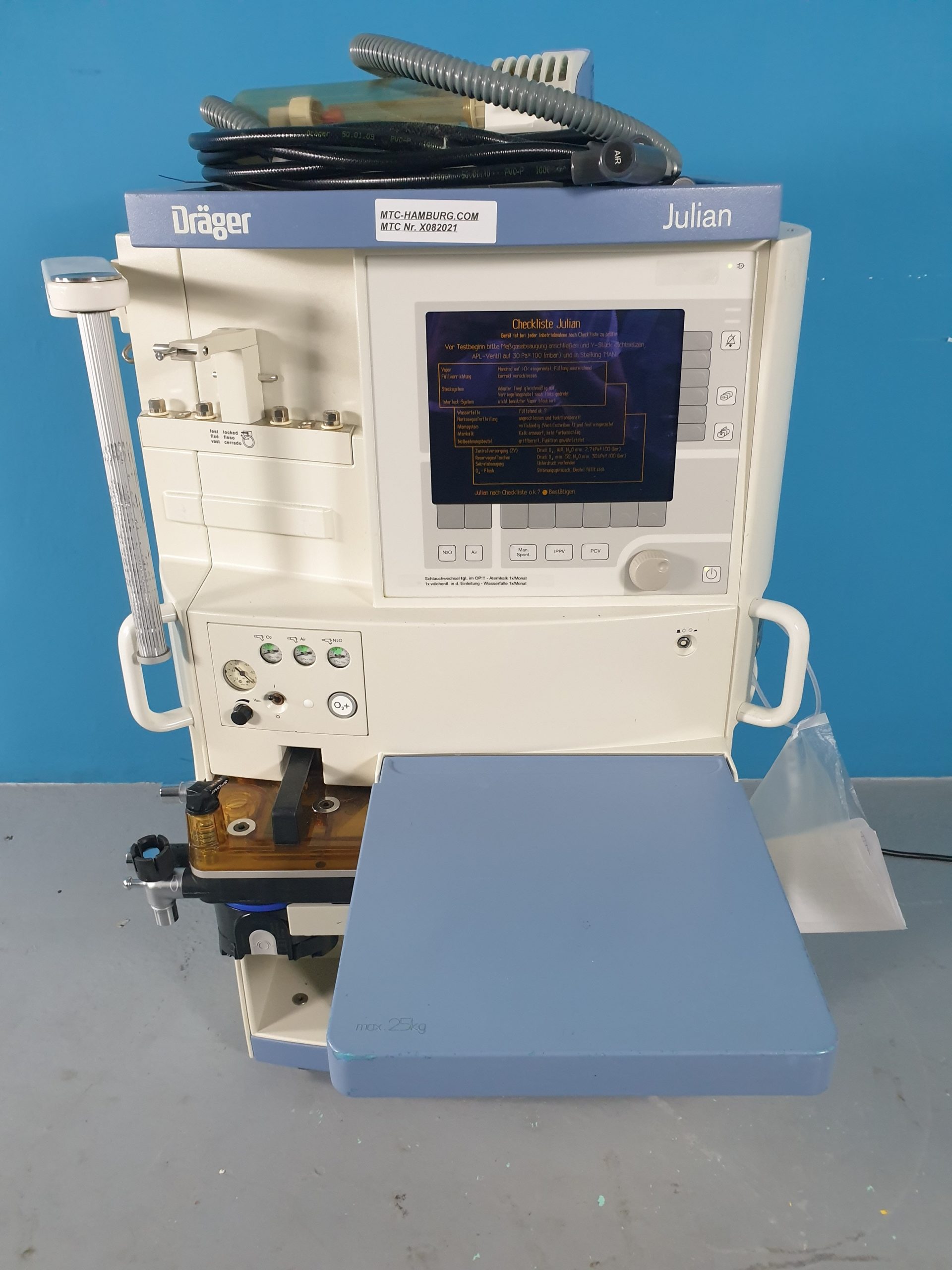 Dräger – Draeger Julian Narkosegerät Wandnarkosegerät — image 1 of 9