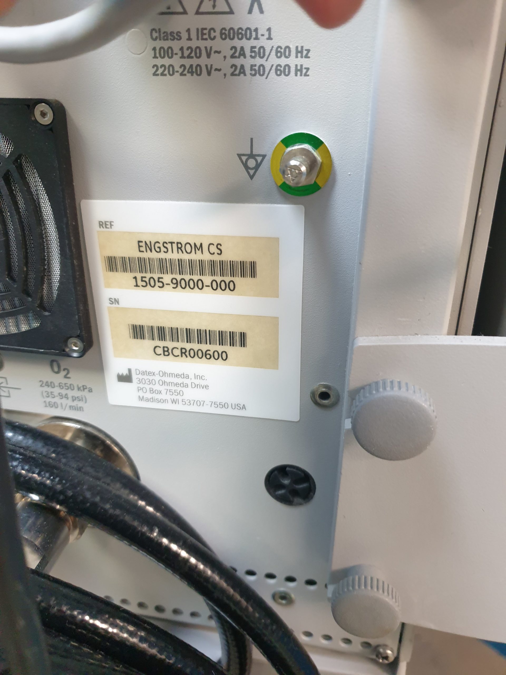 GE Engström Carestation Ventilator thumbnail 18
