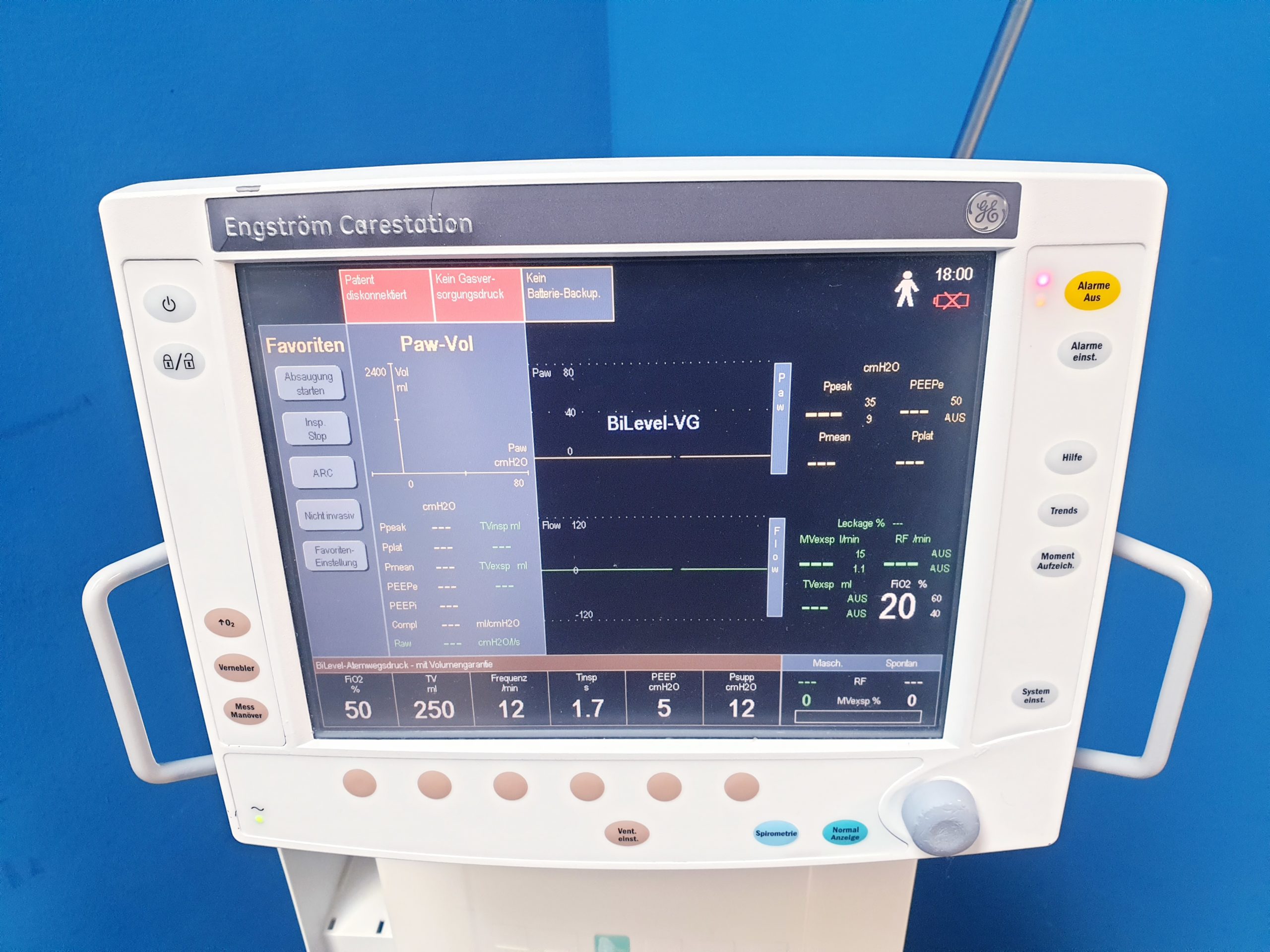 GE Engström Carestation Ventilator thumbnail 5