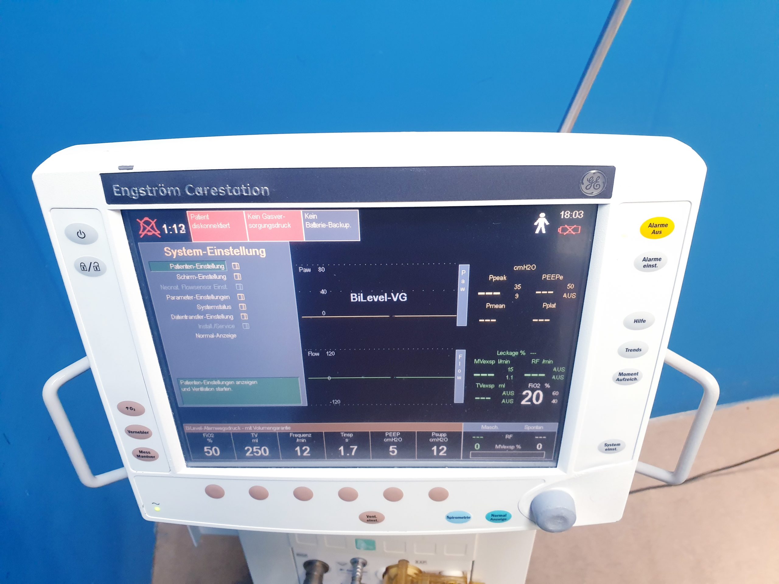 GE Engström Carestation Ventilator thumbnail 9