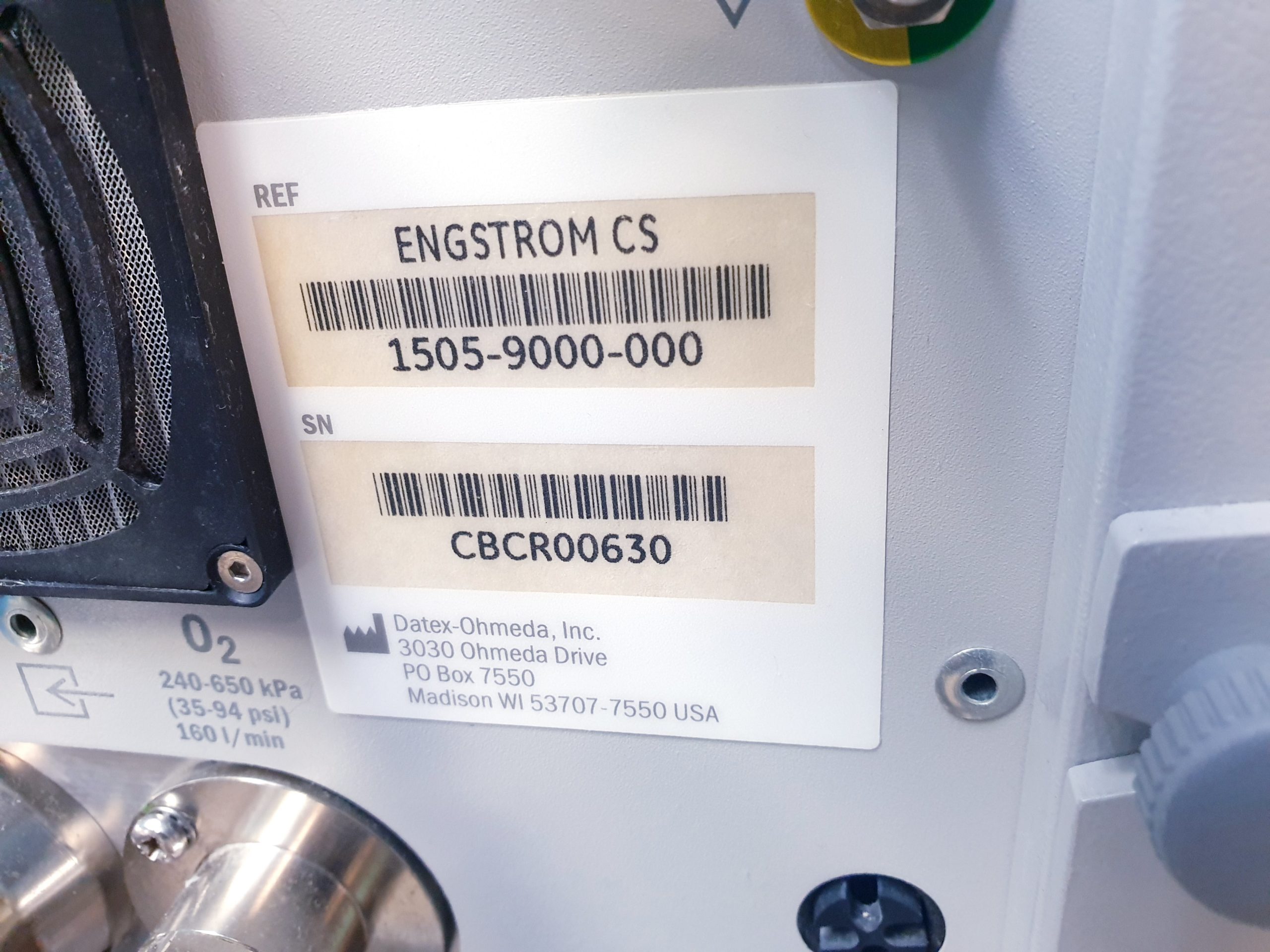 GE Engström Carestation Ventilator thumbnail 17