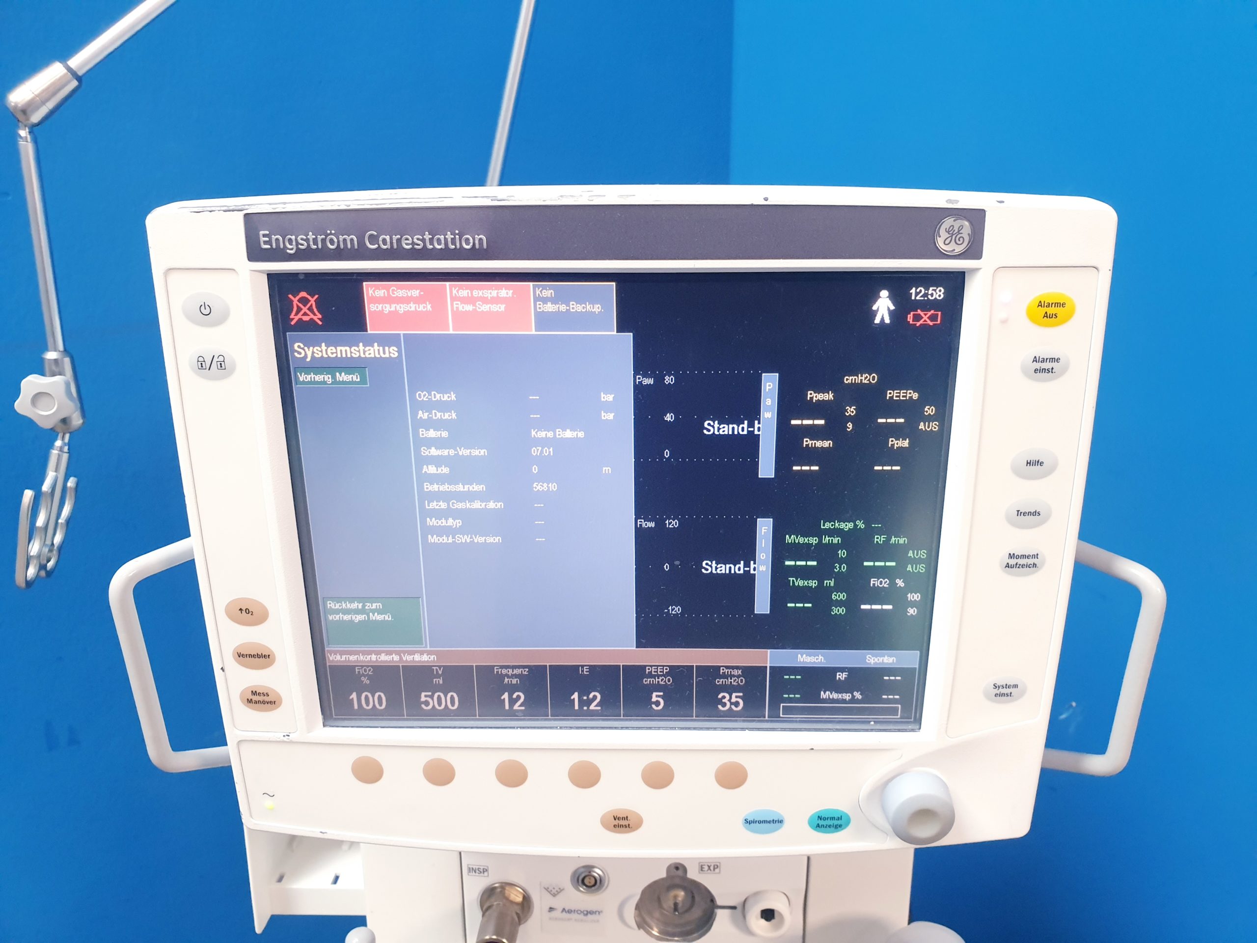 GE Engström Carestation Ventilator thumbnail 8