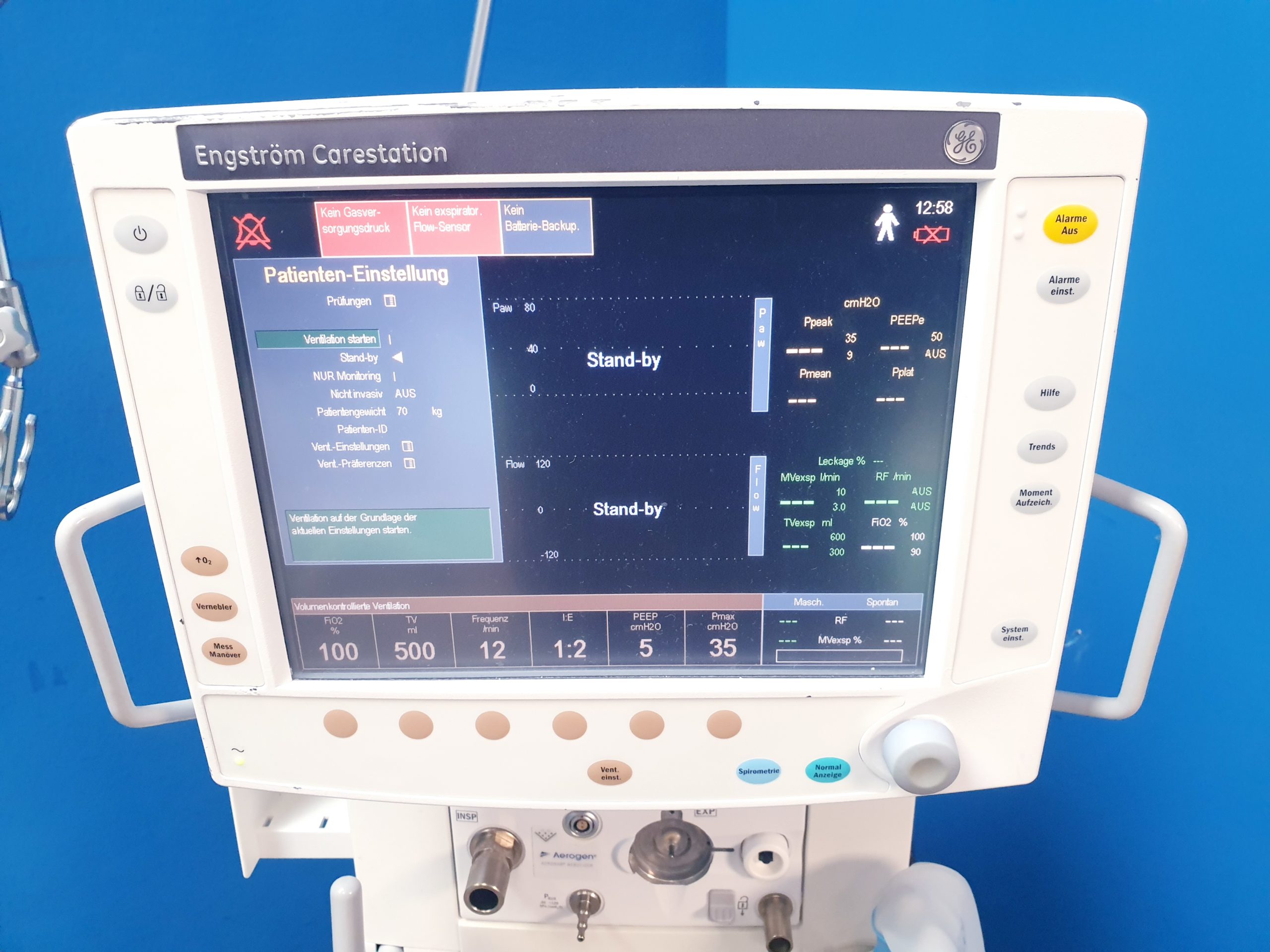 GE Engström Carestation Ventilator thumbnail 9