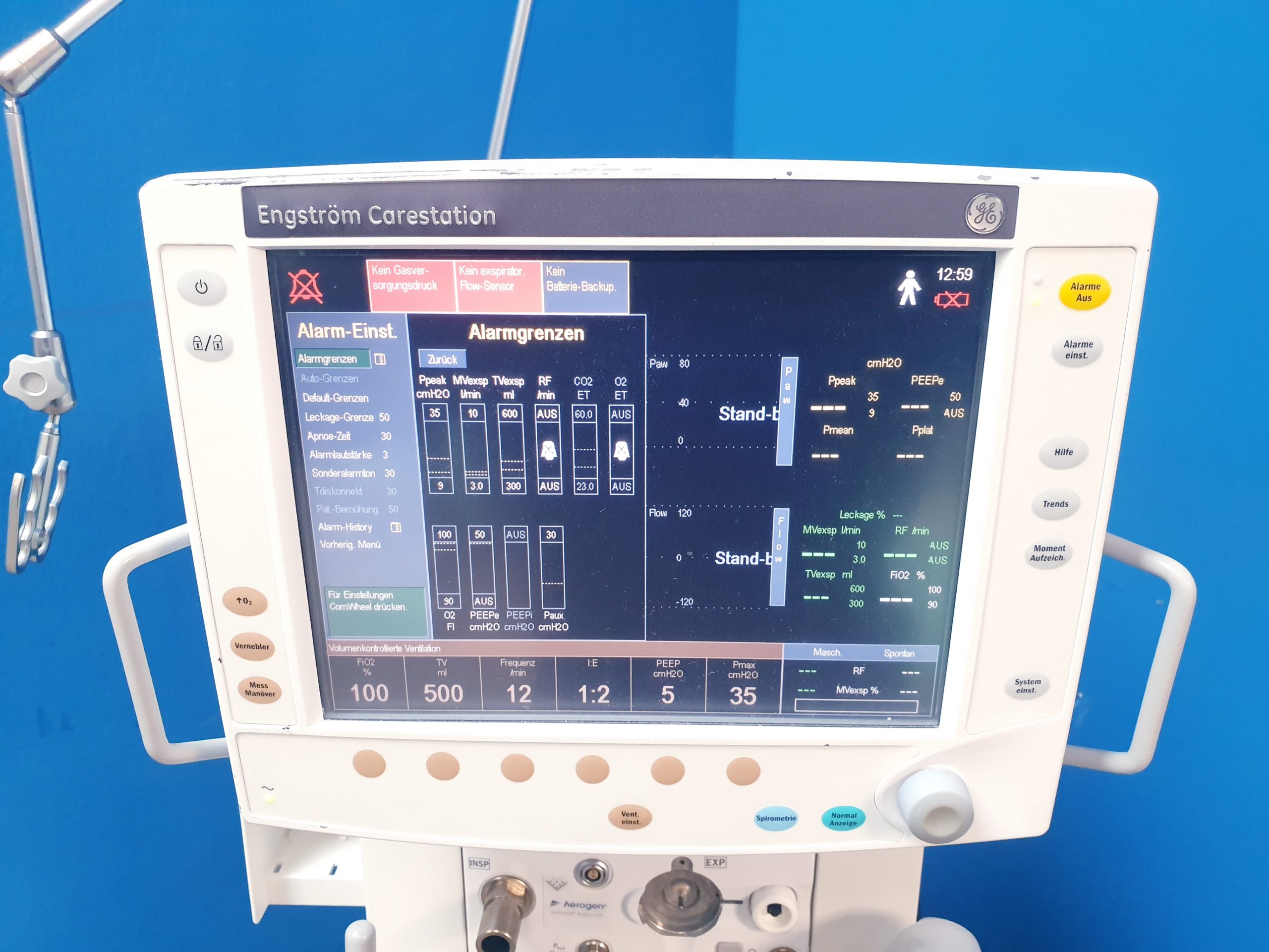 GE Engström Carestation Ventilator thumbnail 10