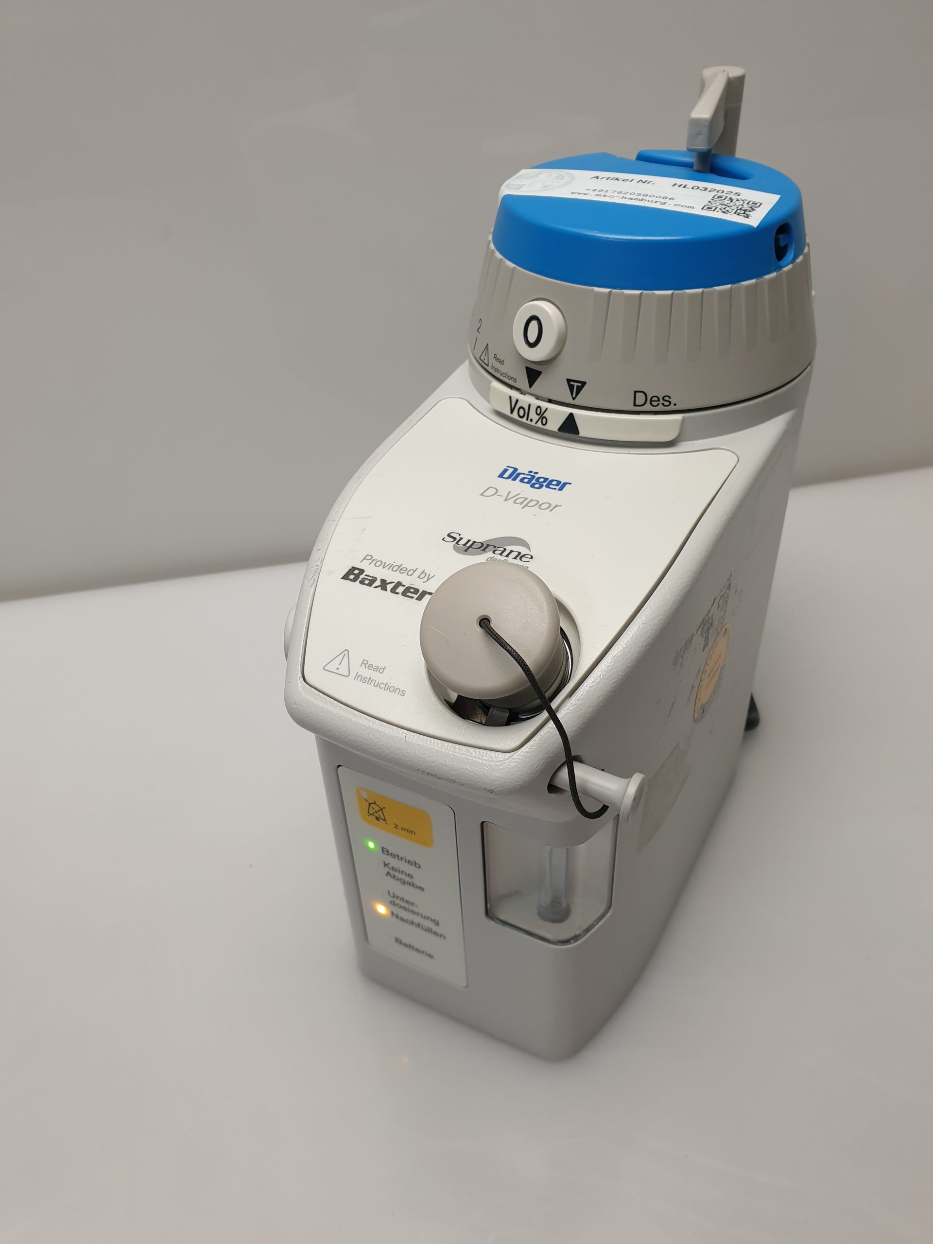 Dräger D vapor suprane desflurane — image 1 of 8