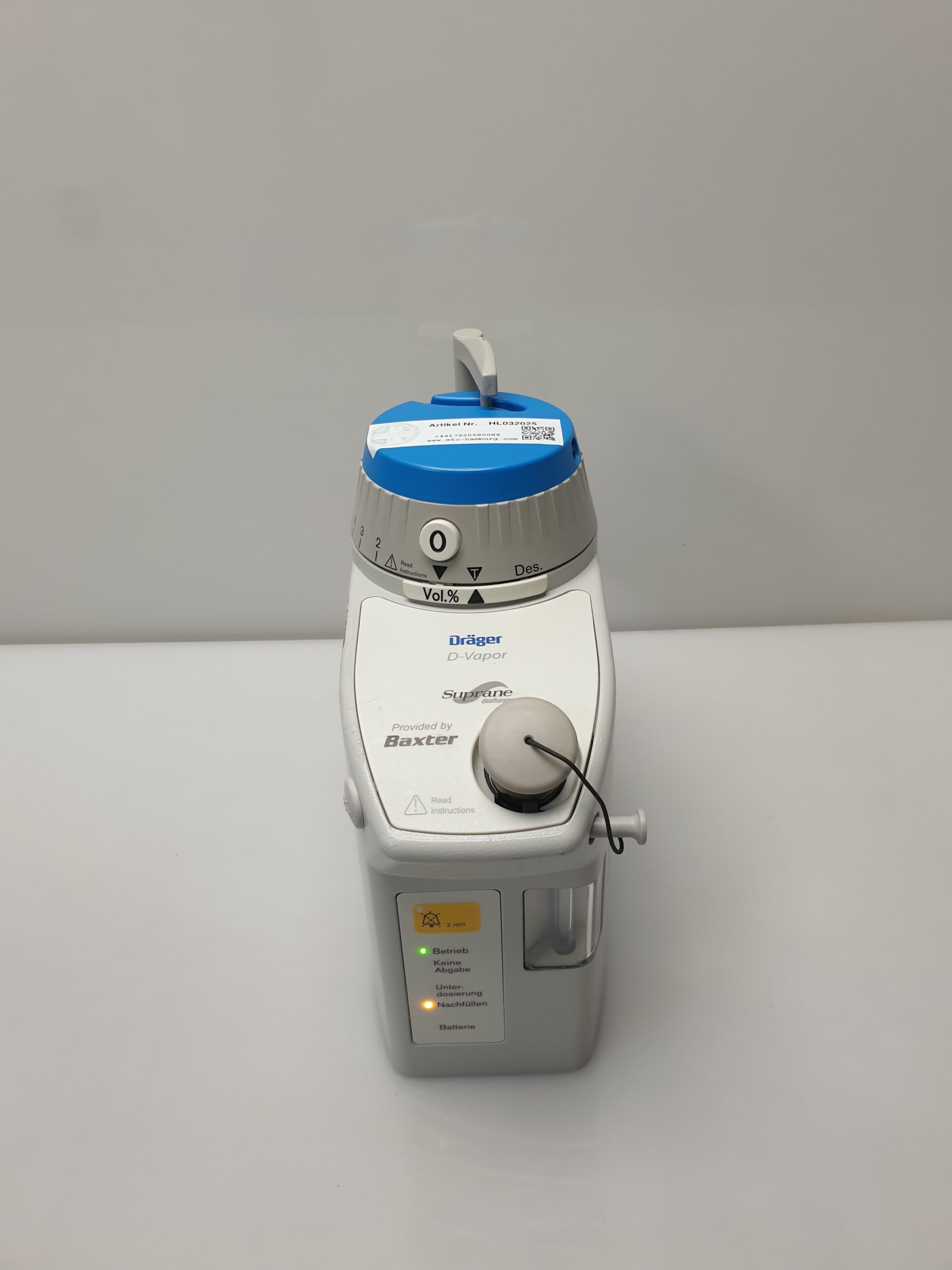 Dräger D vapor suprane desflurane thumbnail 3