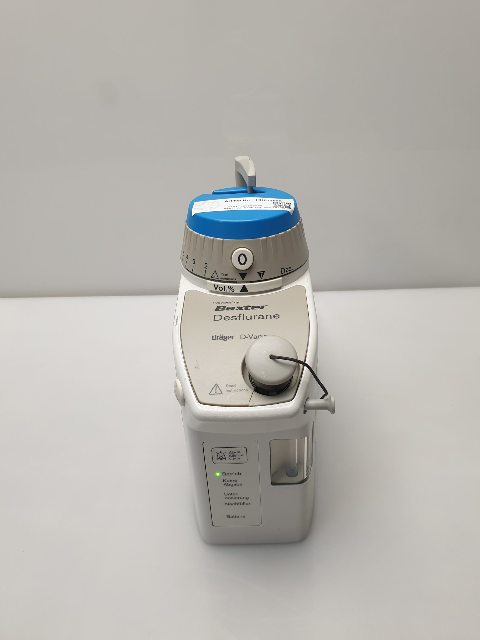 Dräger D vapor Desflurane thumbnail 2