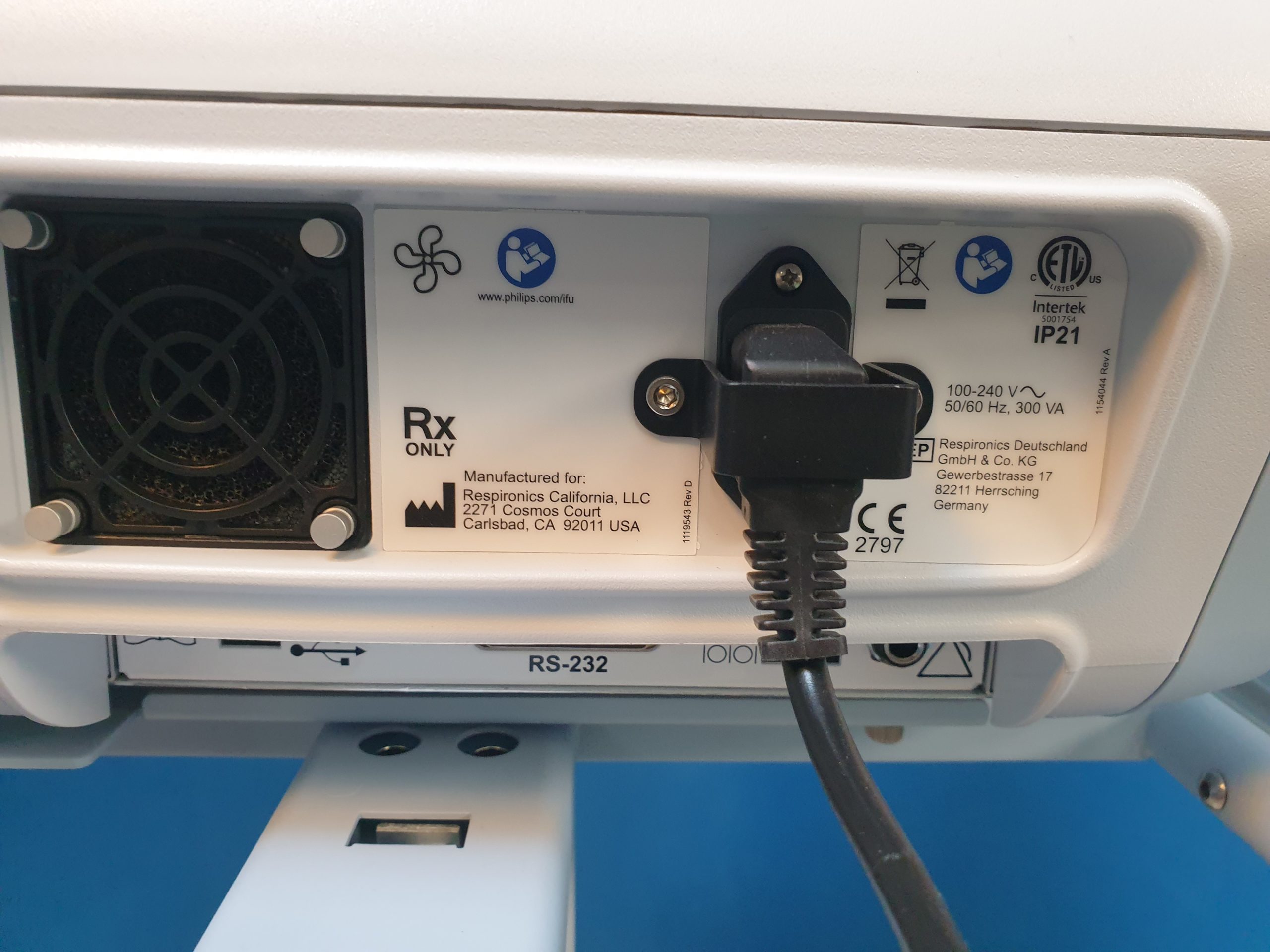 Philips Respironics V60 Beatmungsgerät thumbnail 10