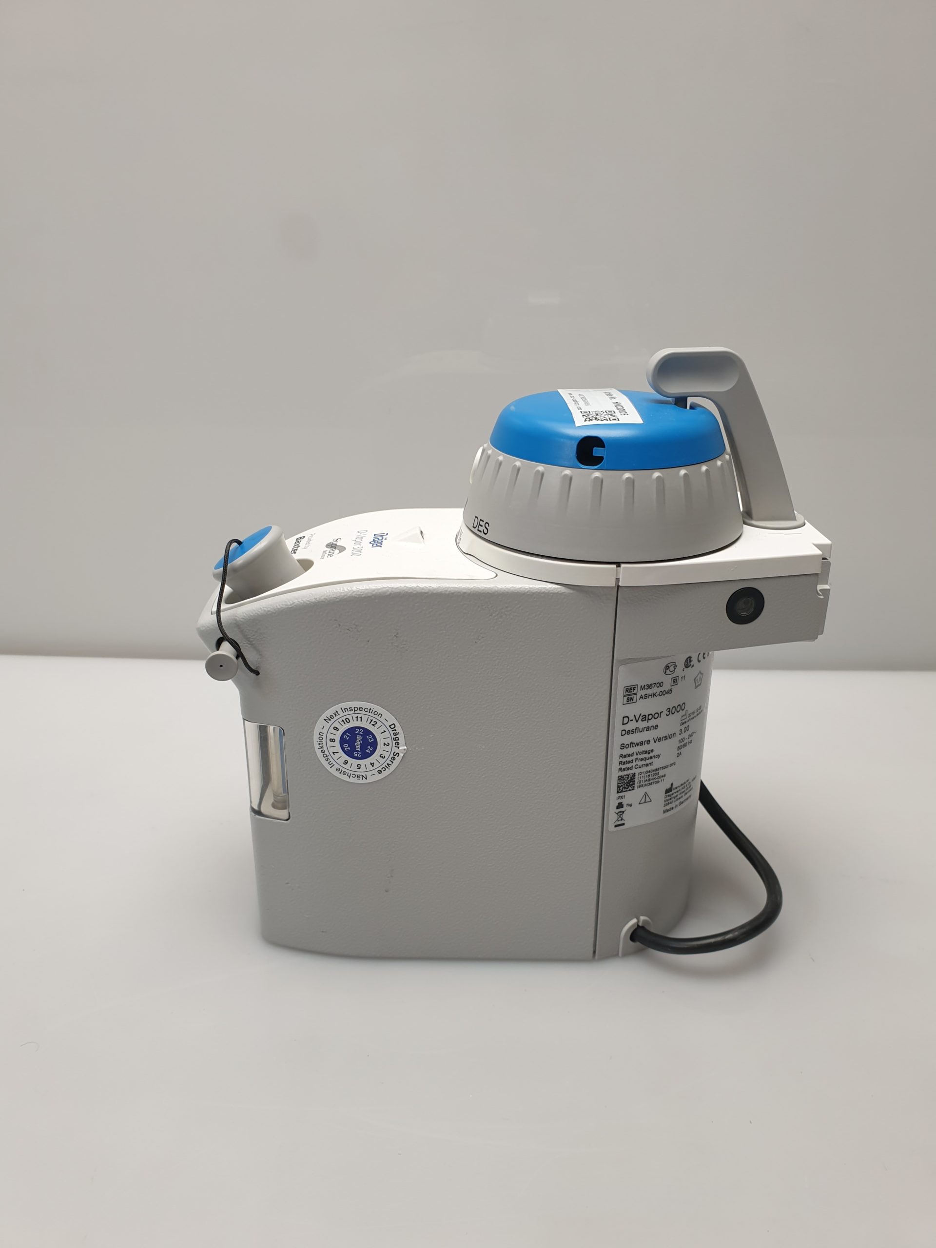 Baxter Suprane Desflurane Drager D-Vapor 3000 Vaporiser thumbnail 5