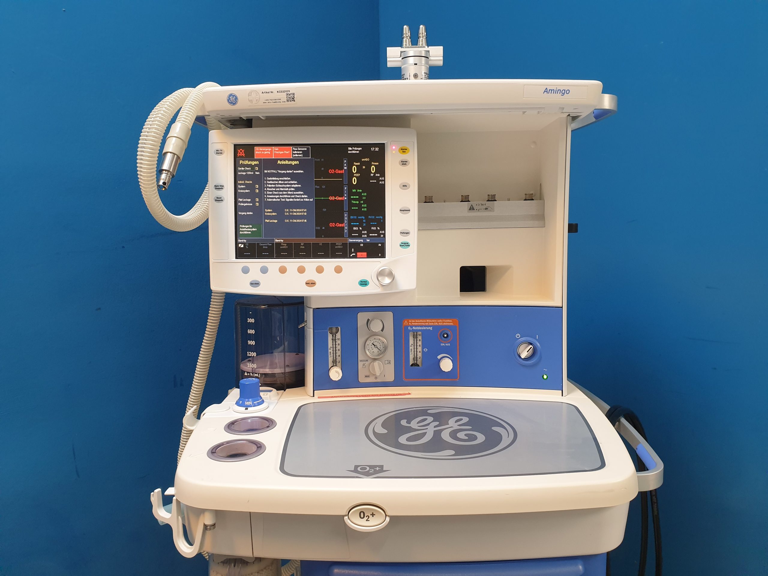 GE Healthcare Amingo Anesthesia Machine Narkosegerät thumbnail 6