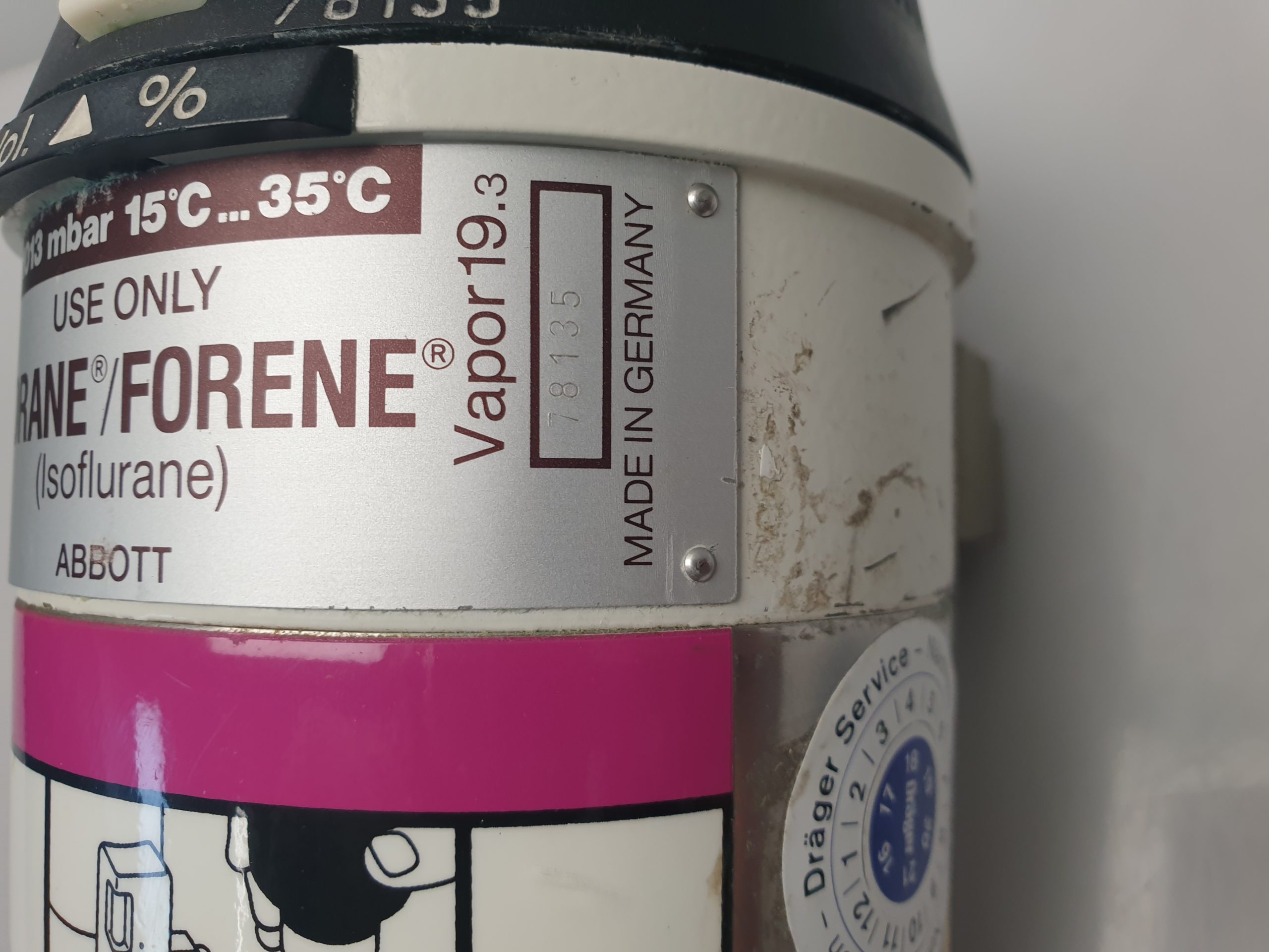 Draeger Dräger ISO 19.3 Isoflurane Vapor – Verdämpfer – thumbnail 2