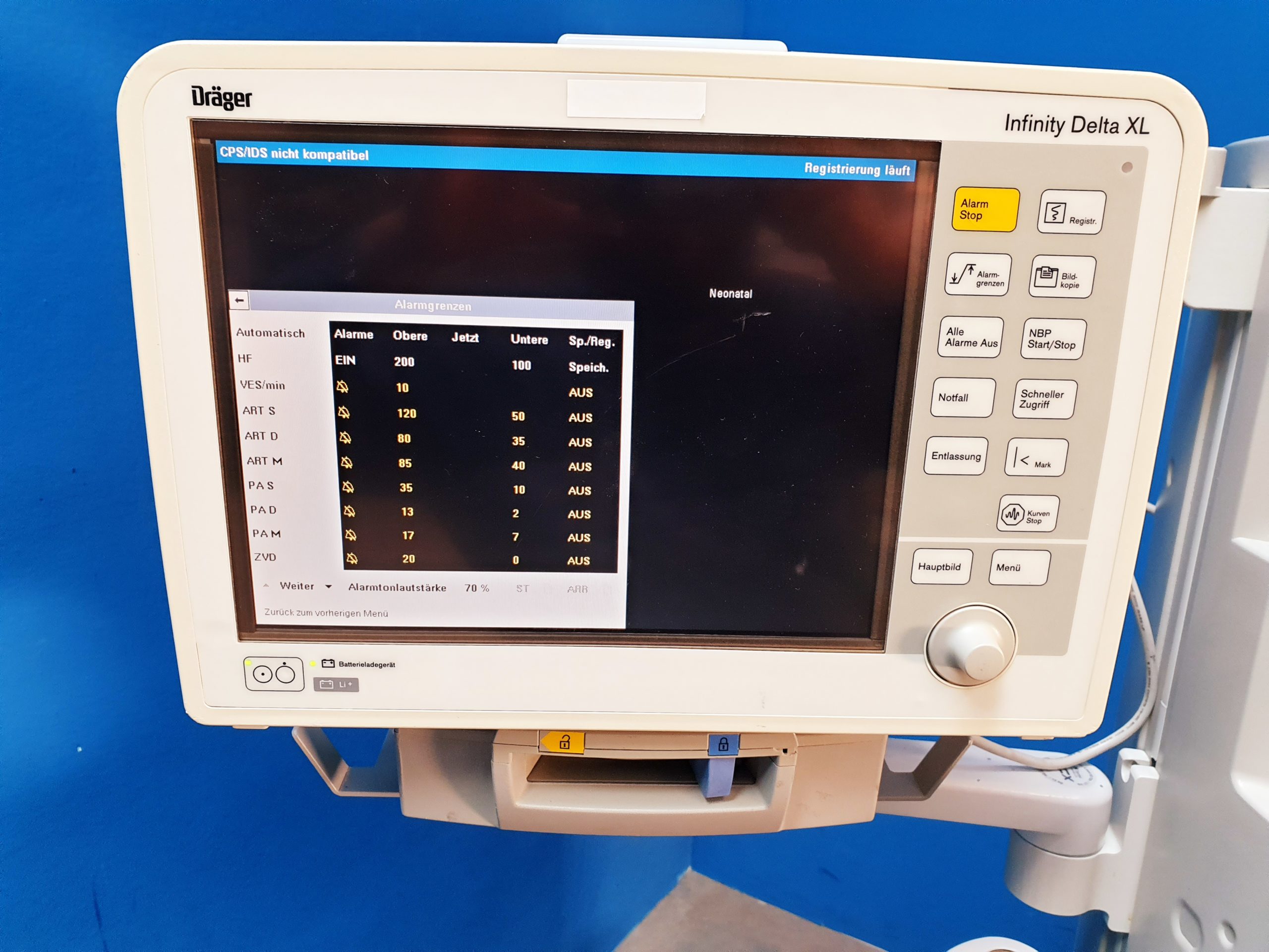 Draeger Dräger Primus Paramagnetisch – SW 4.53 + Infinity Delta Monitor – DOM 2010 thumbnail 4