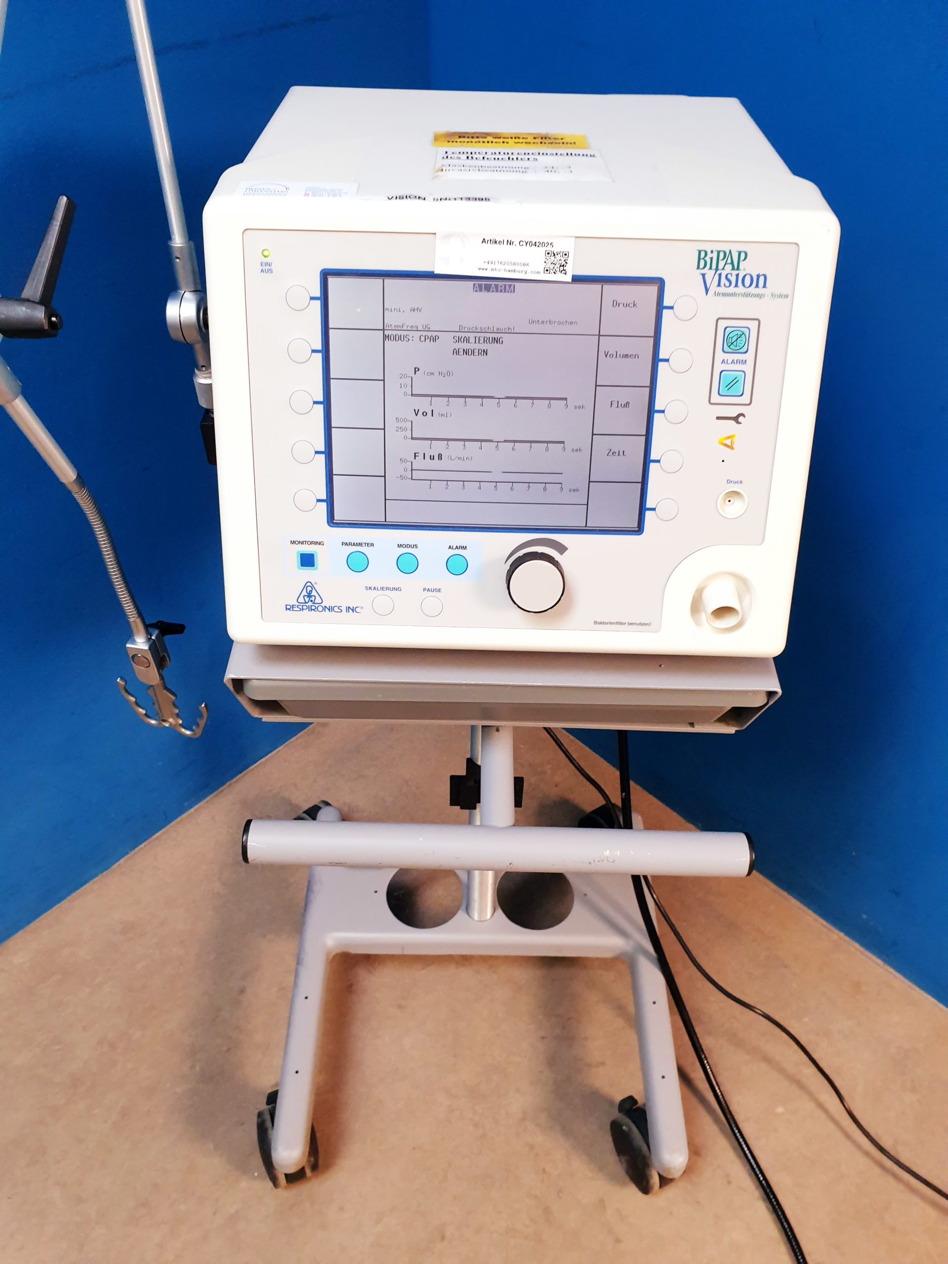 Philips BIPAP Vision Respironics Beatmungsgerät thumbnail 2
