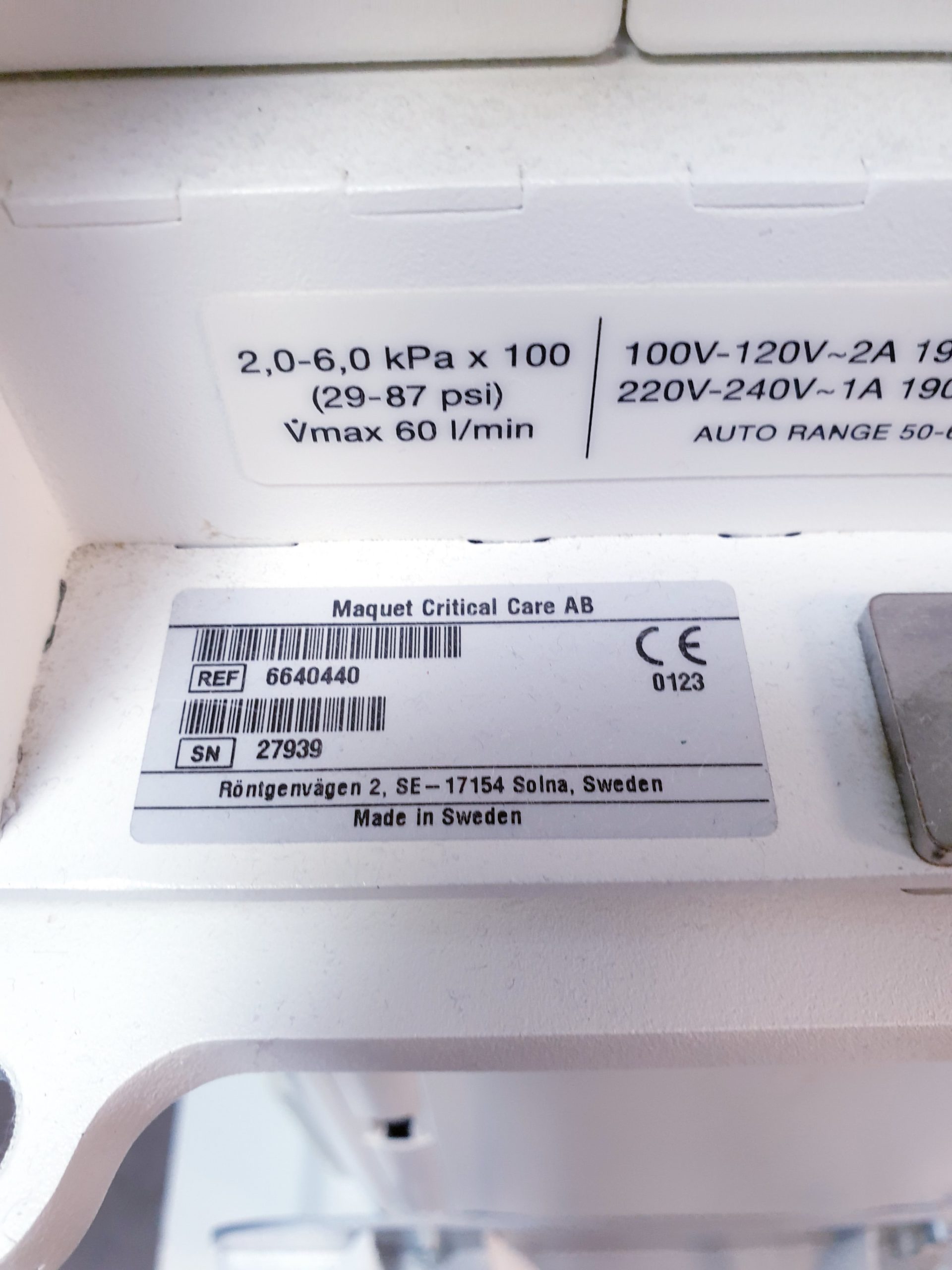 Maquet Servo S- Beatmungsgerät thumbnail 7